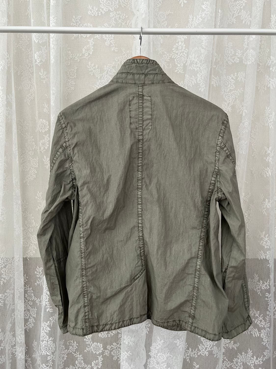 95) 시리즈 가먼트 다잉 사파리 자켓 카키 상품이미지2