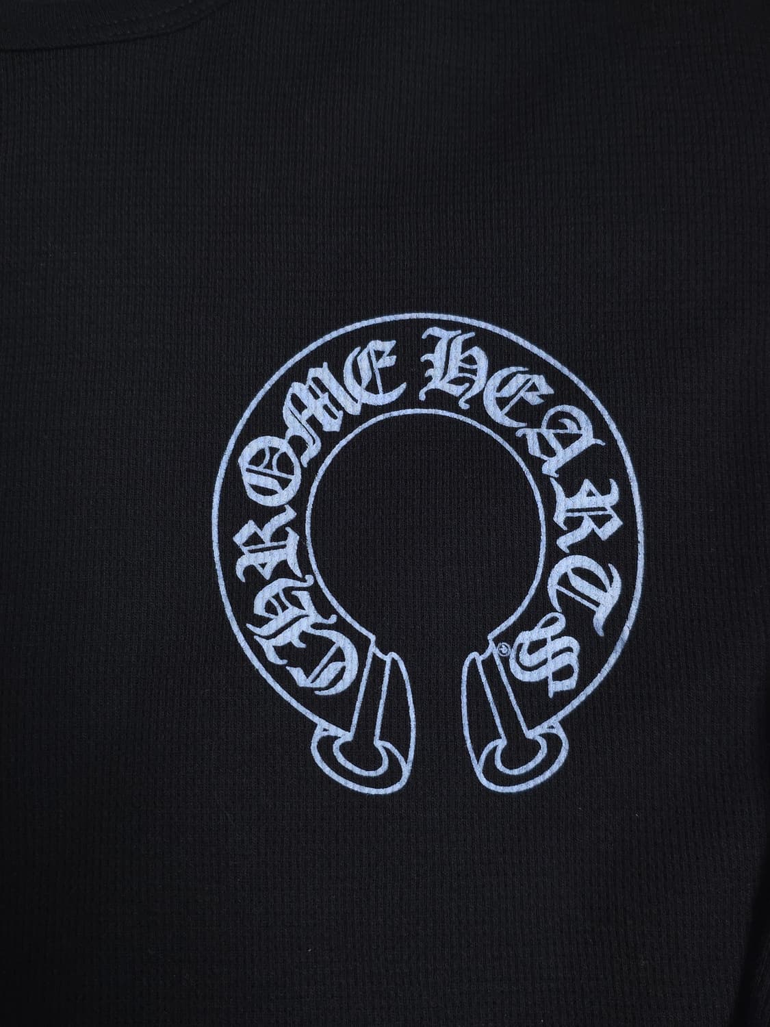 [XL] 크롬하츠 홀스슈 와플 써멀 플로랄 롱슬리브 블랙 상품이미지3