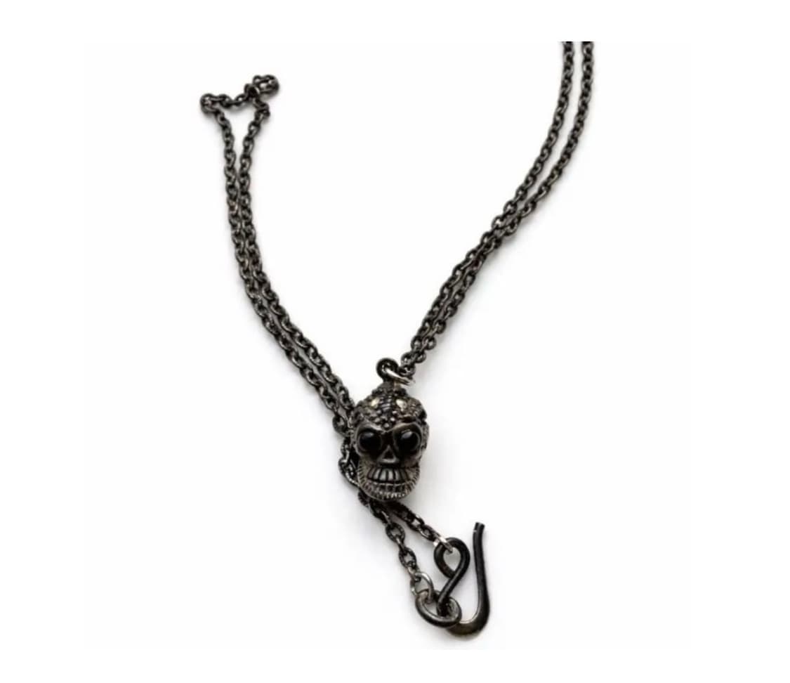 “IF SIX WAS NINE” BEDROCK Skull necklace 상품이미지3