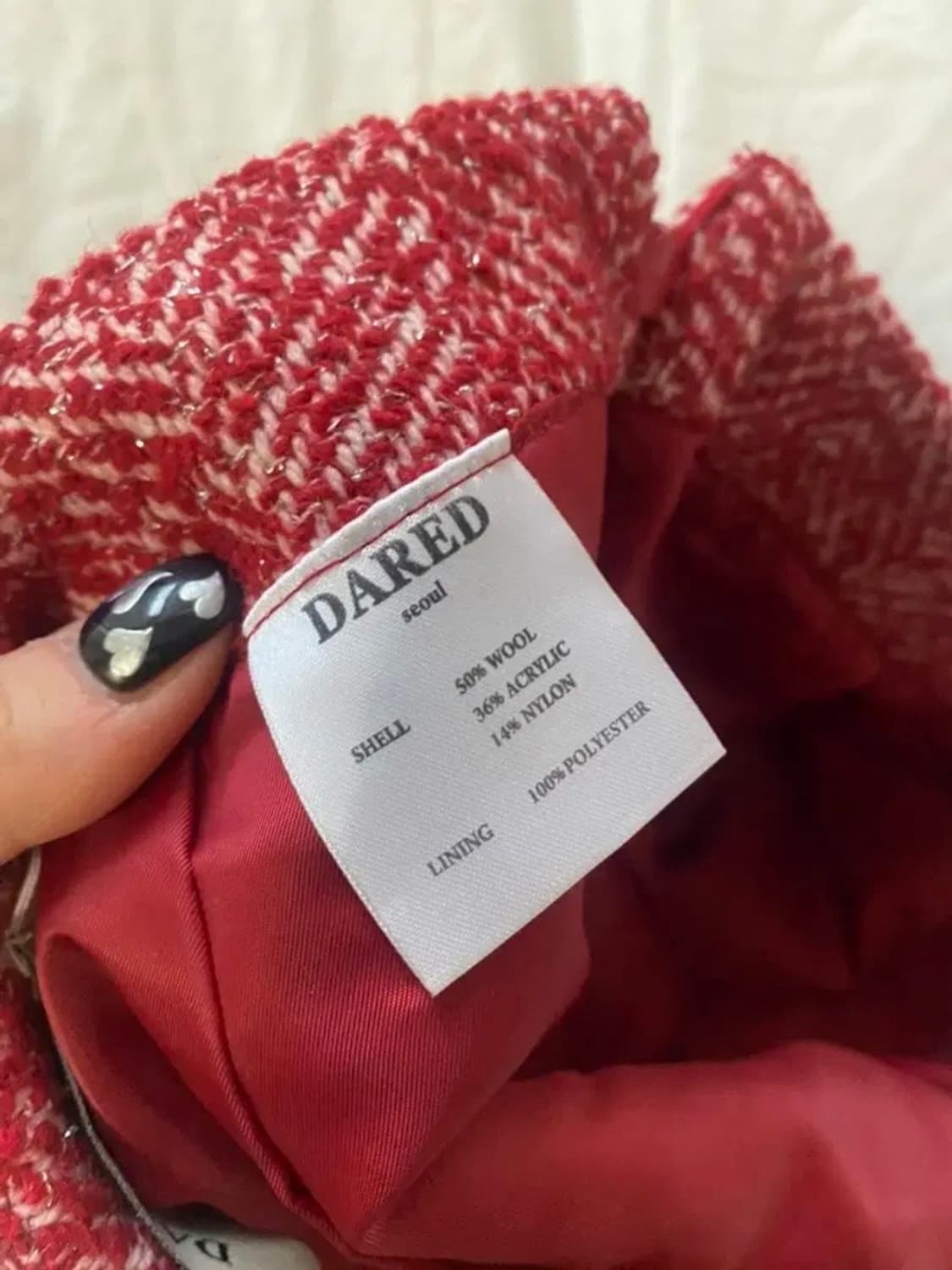 데어드 트위드 울 스커트 상품이미지2