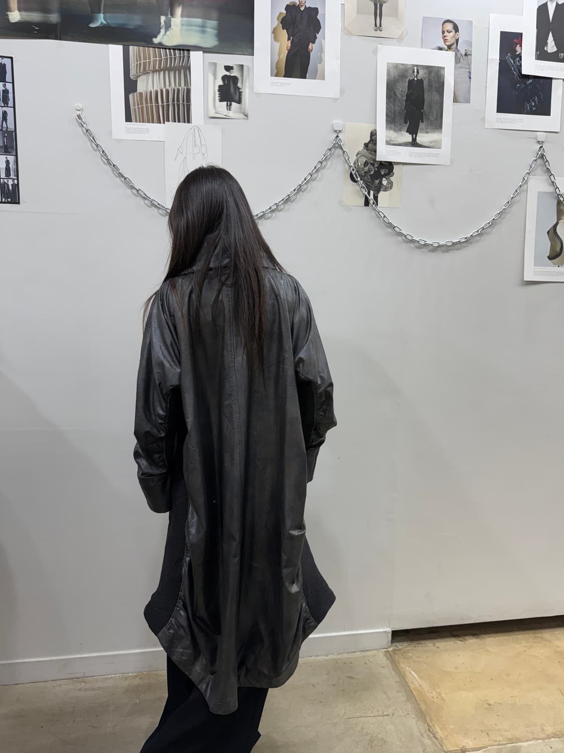 이세이미야케 아카이브 비건레더 맥시 코트 상품이미지8