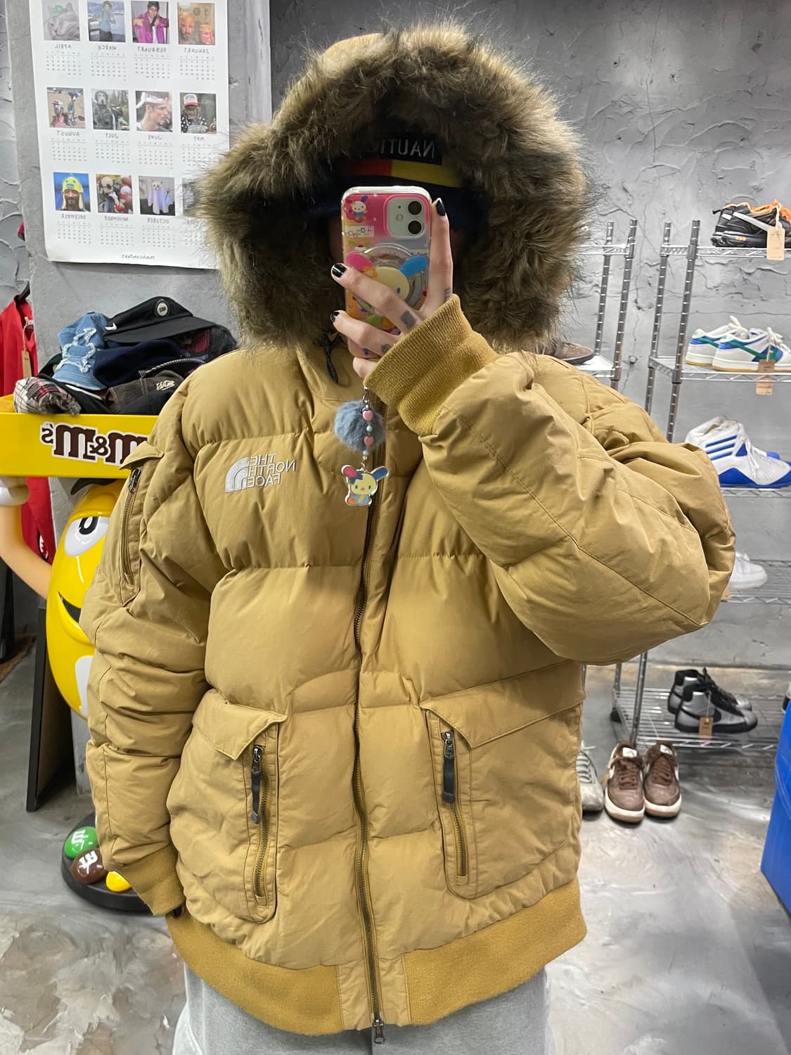 노스페이스 550 고담 퍼 후드 패딩 상품이미지10