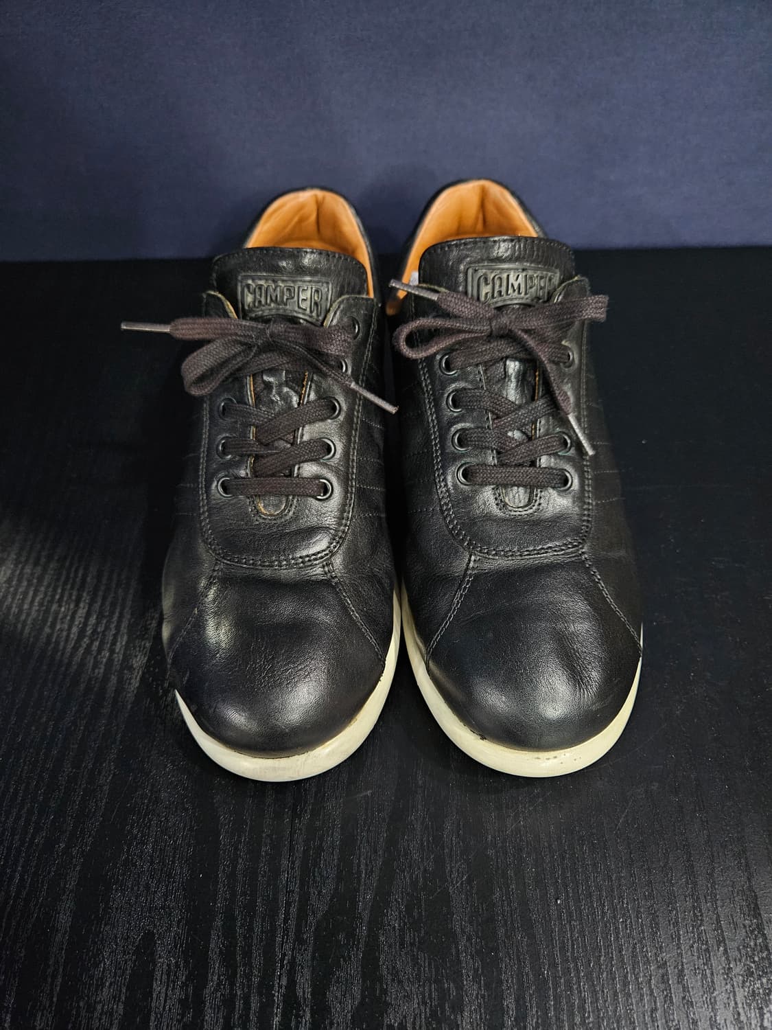 캠퍼 블랙 남성 42 가죽 스니커즈  상품이미지1