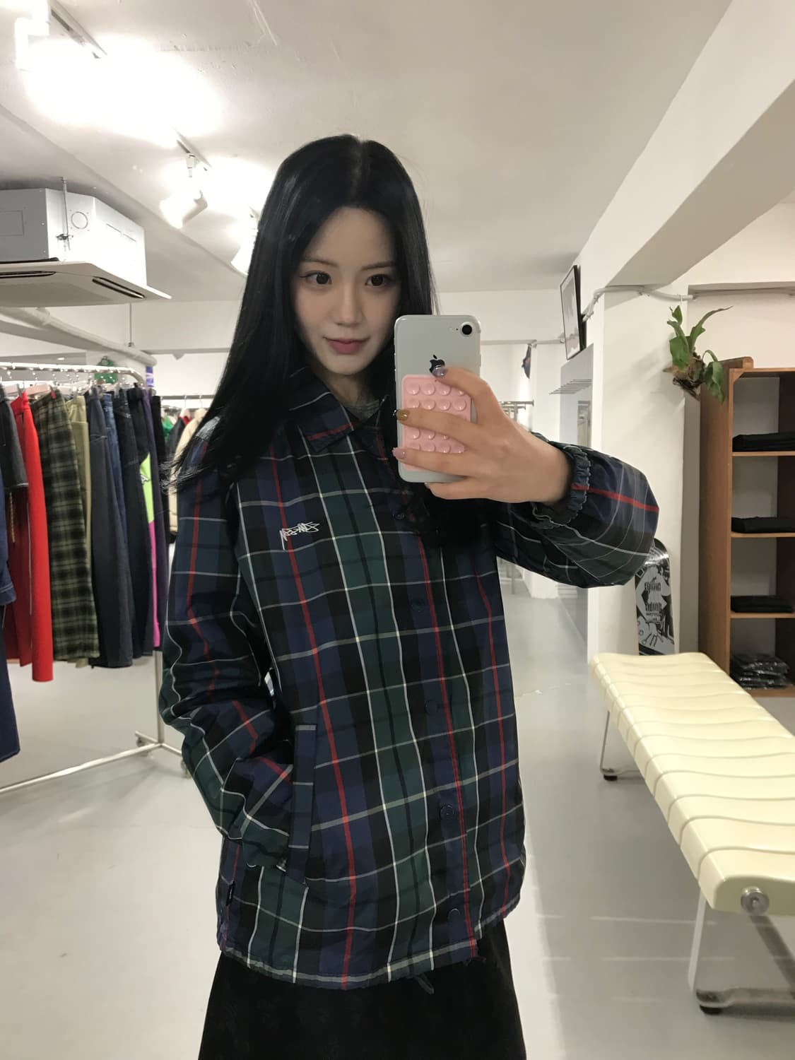 STUSSY Plaid Coach Jacket 상품이미지2