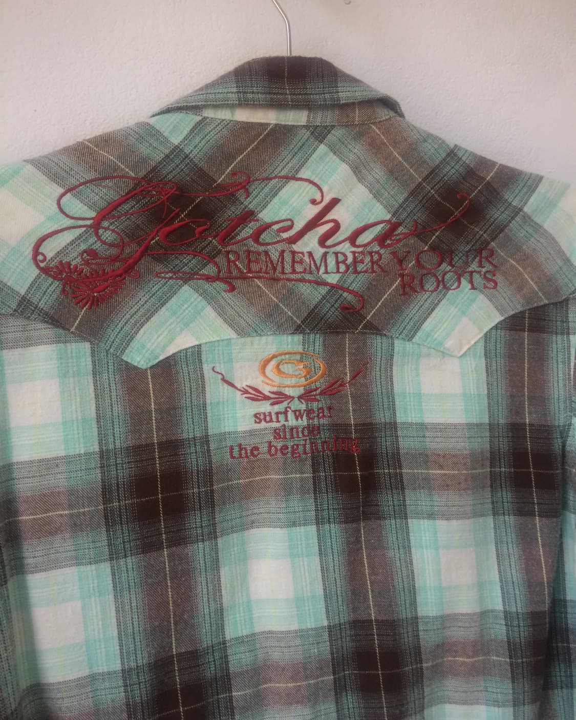 Gotcha check pattern shirt 상품이미지3