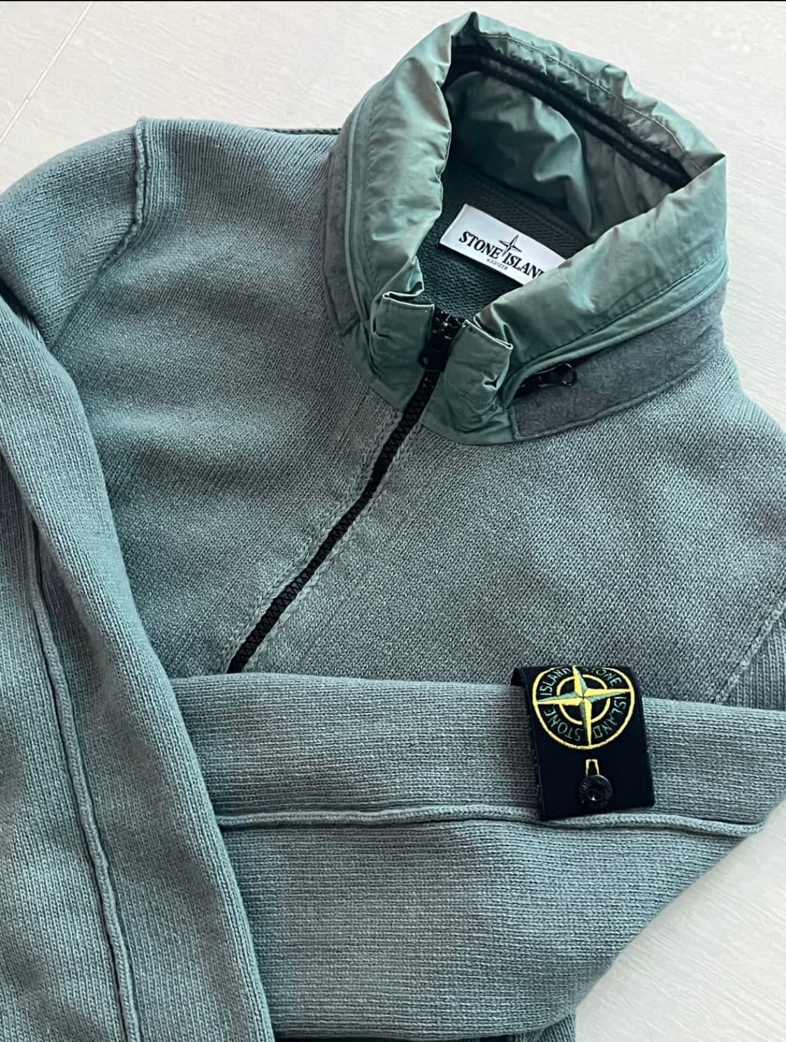 스톤아일랜드 나일론 니트집업 상품이미지2