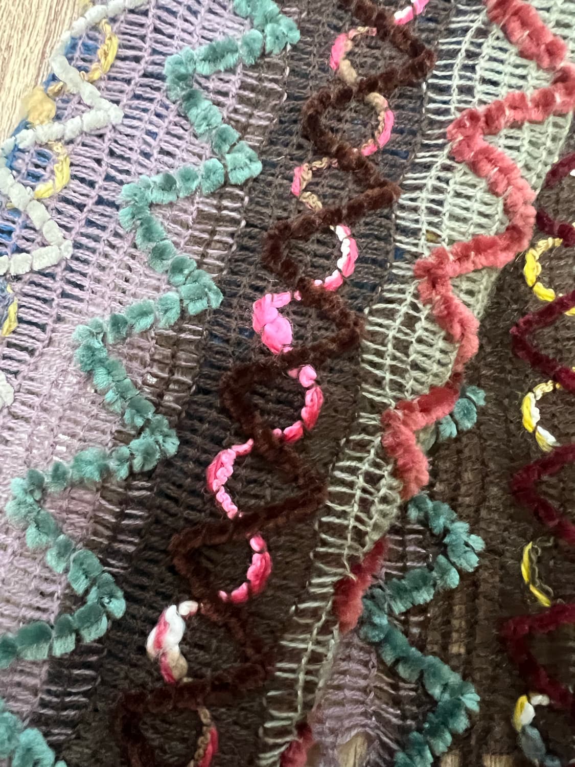 빈티지 컬러풀 니트 스카프  상품이미지2