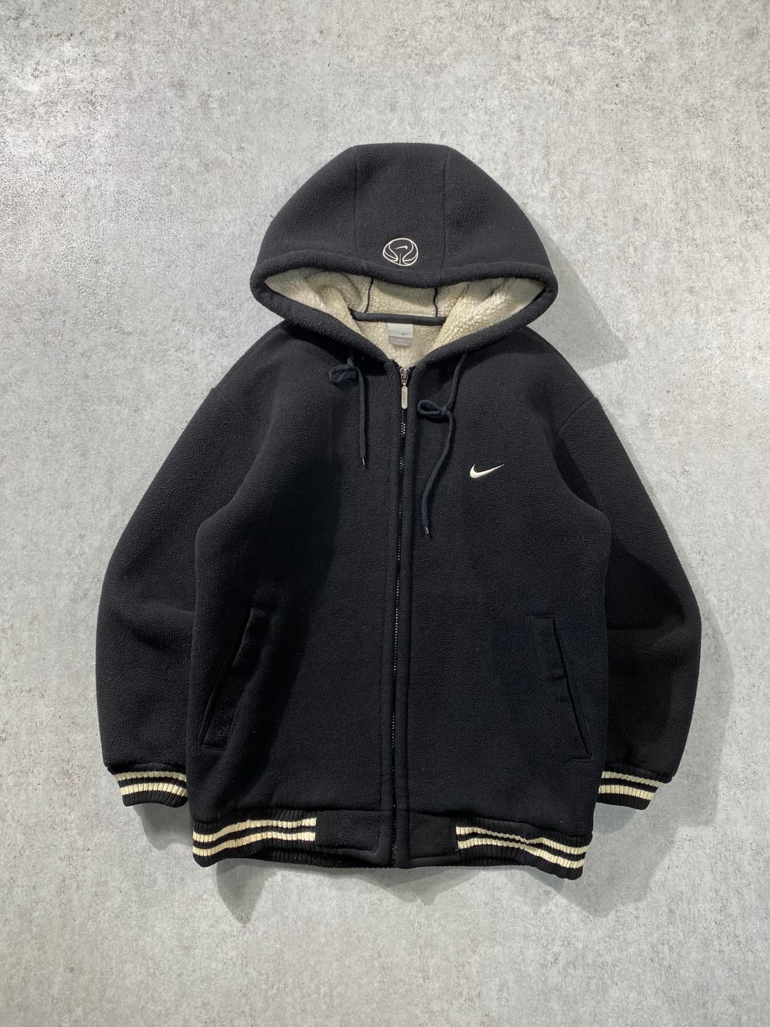 [95] 00s Nike 나이키 올드스쿨 플리스 후드집업 자켓 상품이미지3