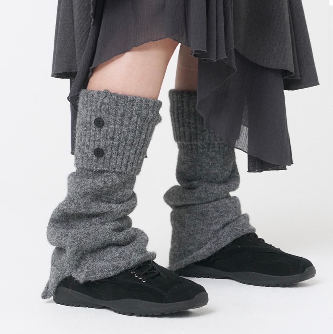 미세키서울 레그워머 그레이 상품이미지2