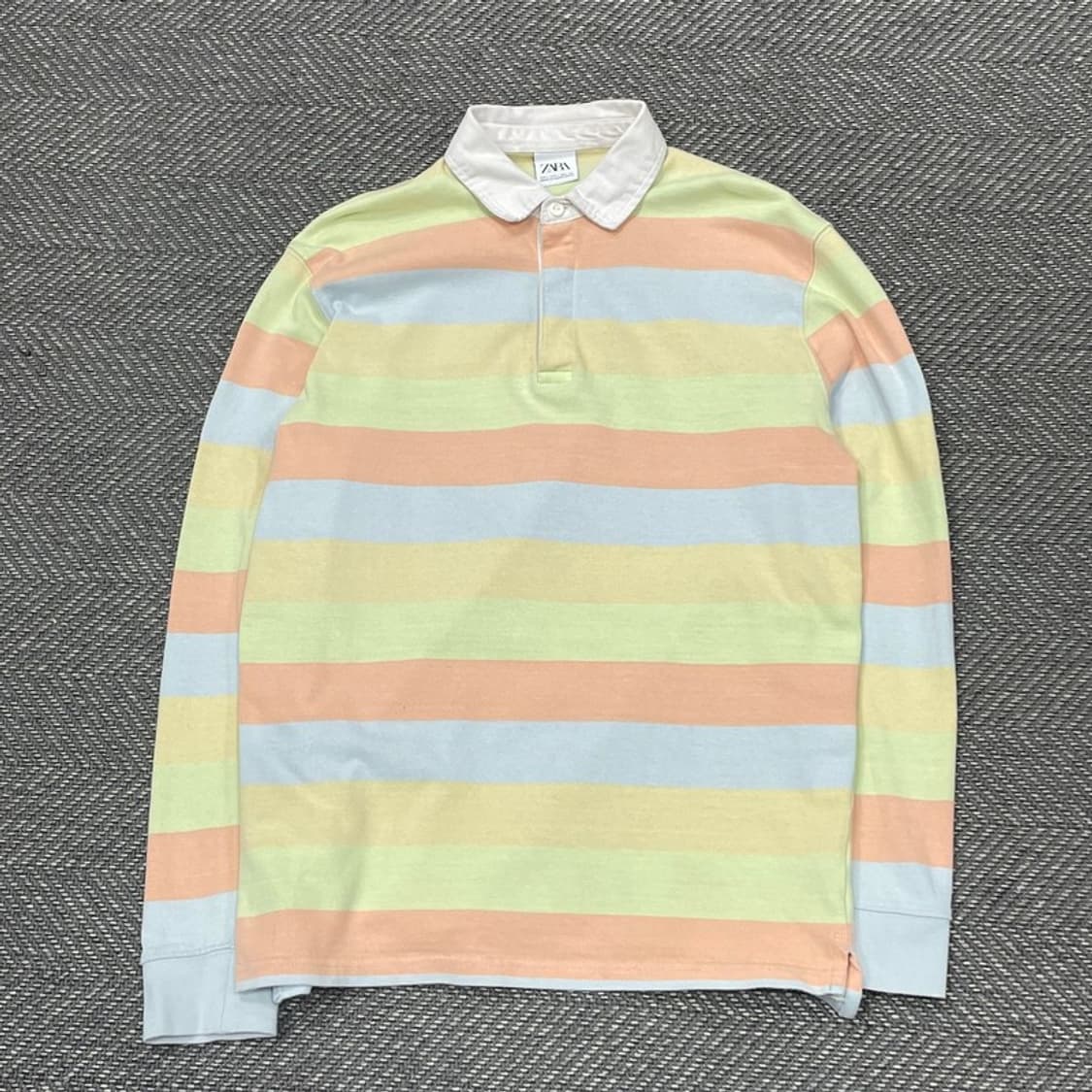 자라 배색 럭비 티셔츠 v0328 상품이미지1