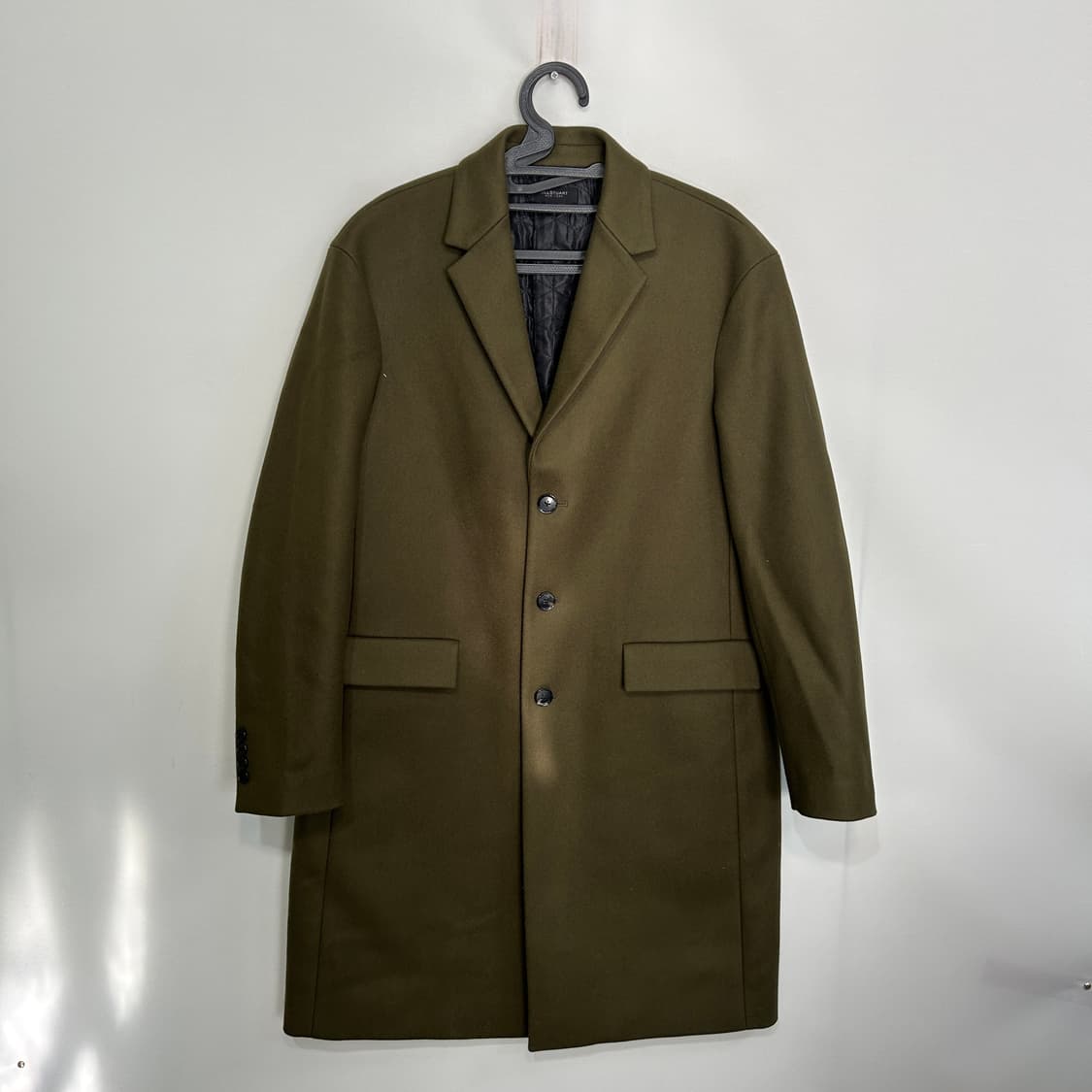 질스튜어트 남성 모 캐시미어 카키 코트 100 M 상태최상 상품이미지1