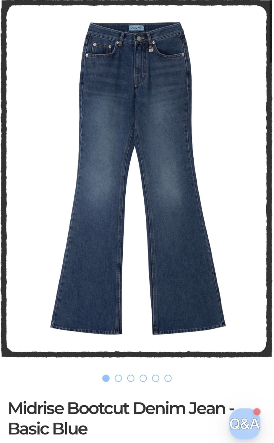 페일제이드 미드라이즈 부츠컷 데님팬츠 상품이미지2