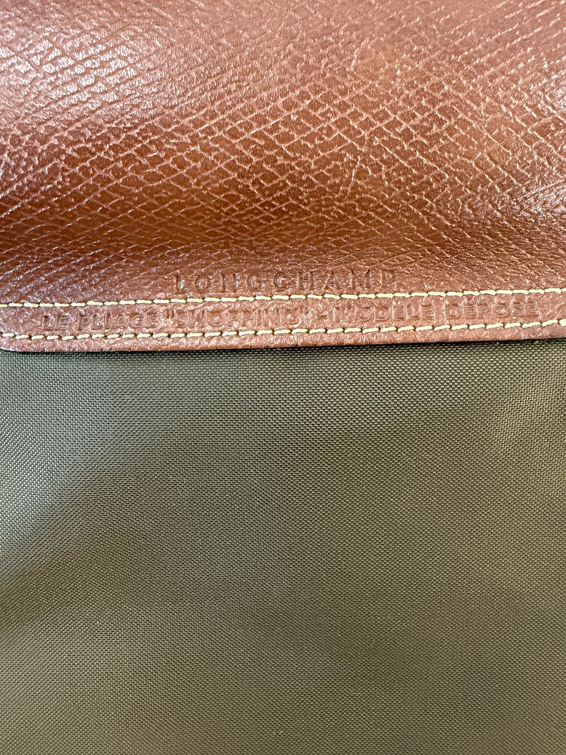 롱샴 르 플리아쥬 토트백 카키 상품이미지4