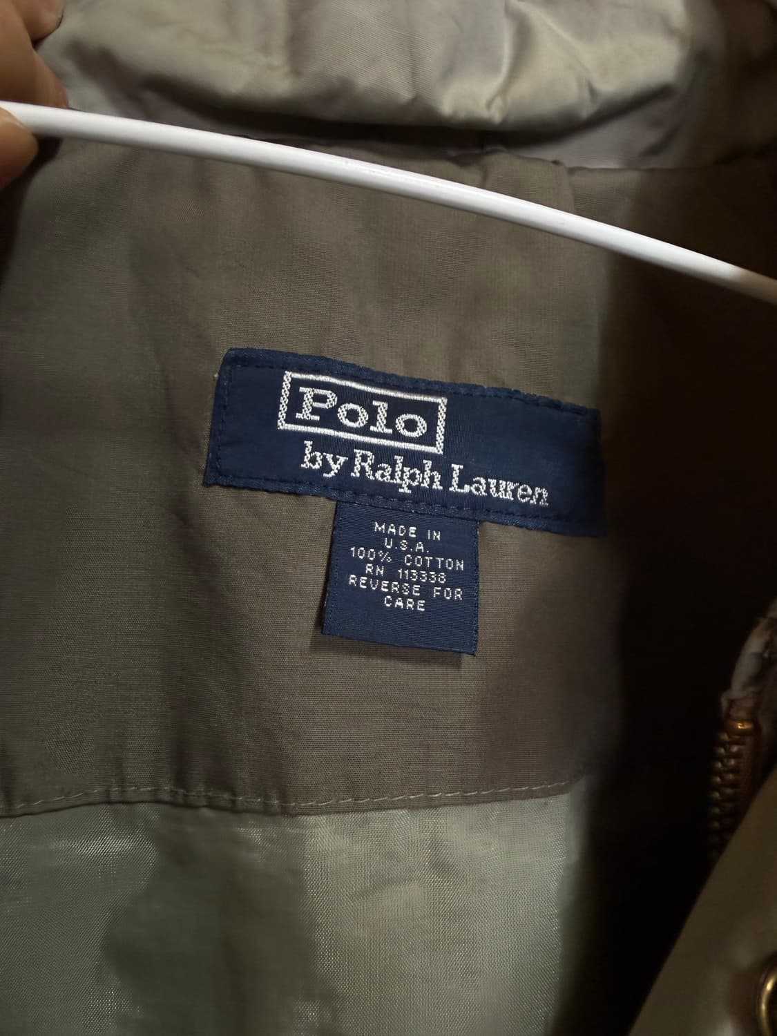 폴로 카키 바람막이 상품이미지3