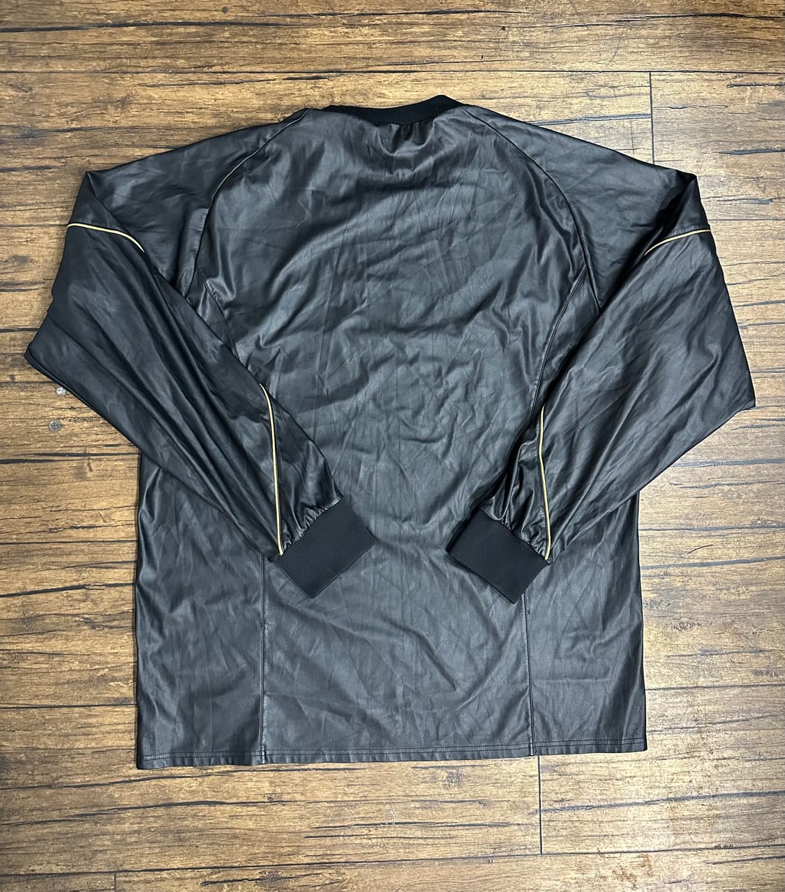 미즈노 일본빈티지 블랙 골드 피스테 웜업 긴팔 2XL 상품이미지3