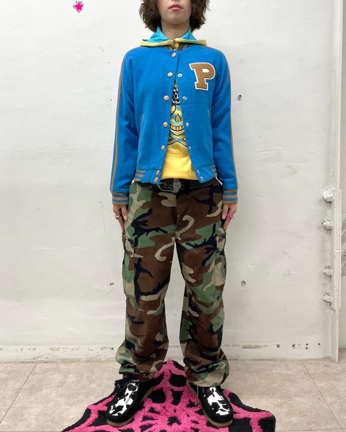 P Brown Stripe Blue Jacket 상품이미지5