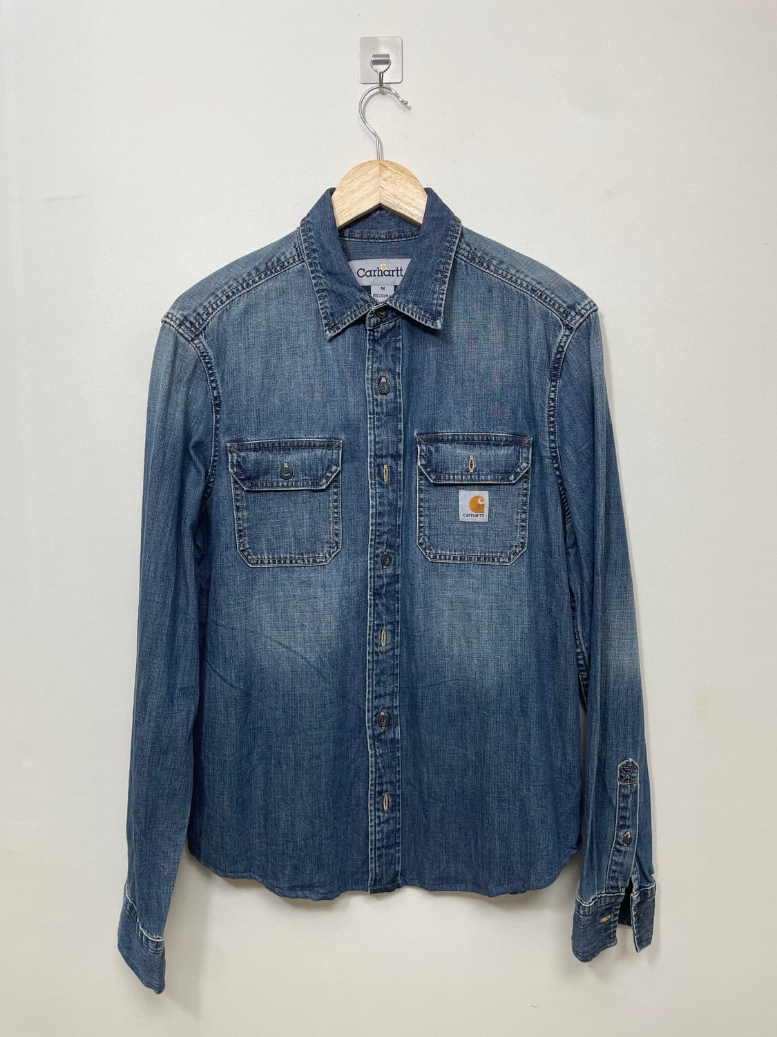 칼하트 데님 셔츠 S6 상품이미지1