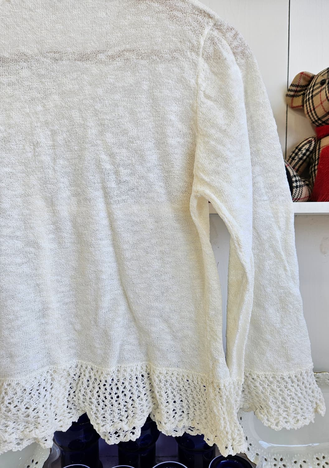 플라워 레이스 니트 가디건 상품이미지6