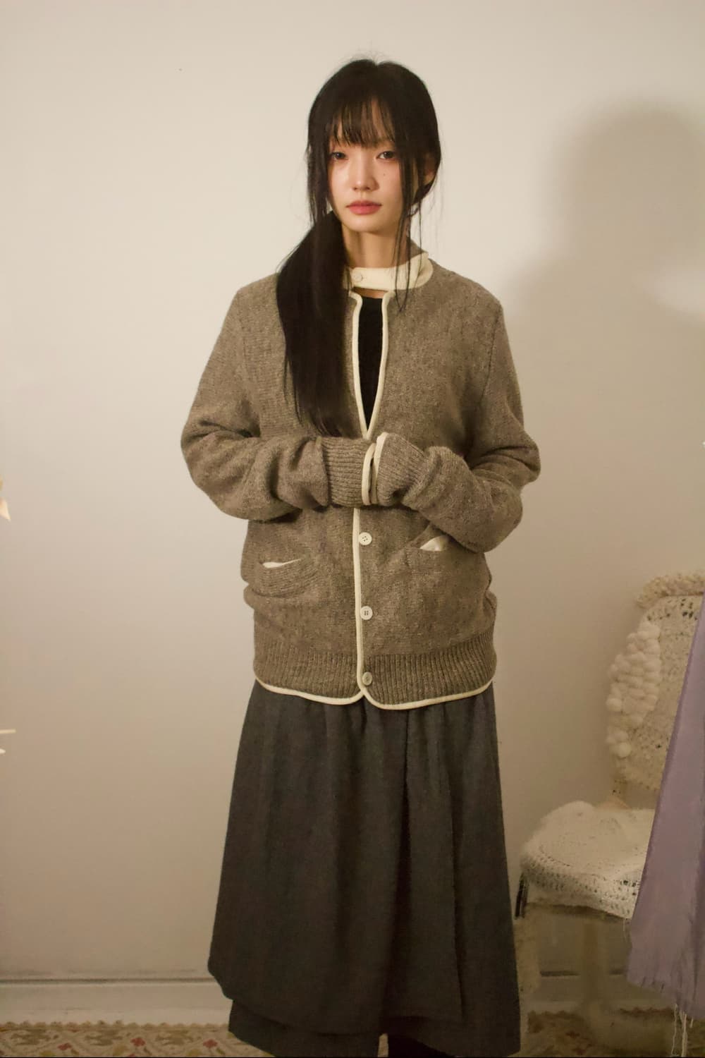 wool knit jacket 상품이미지1