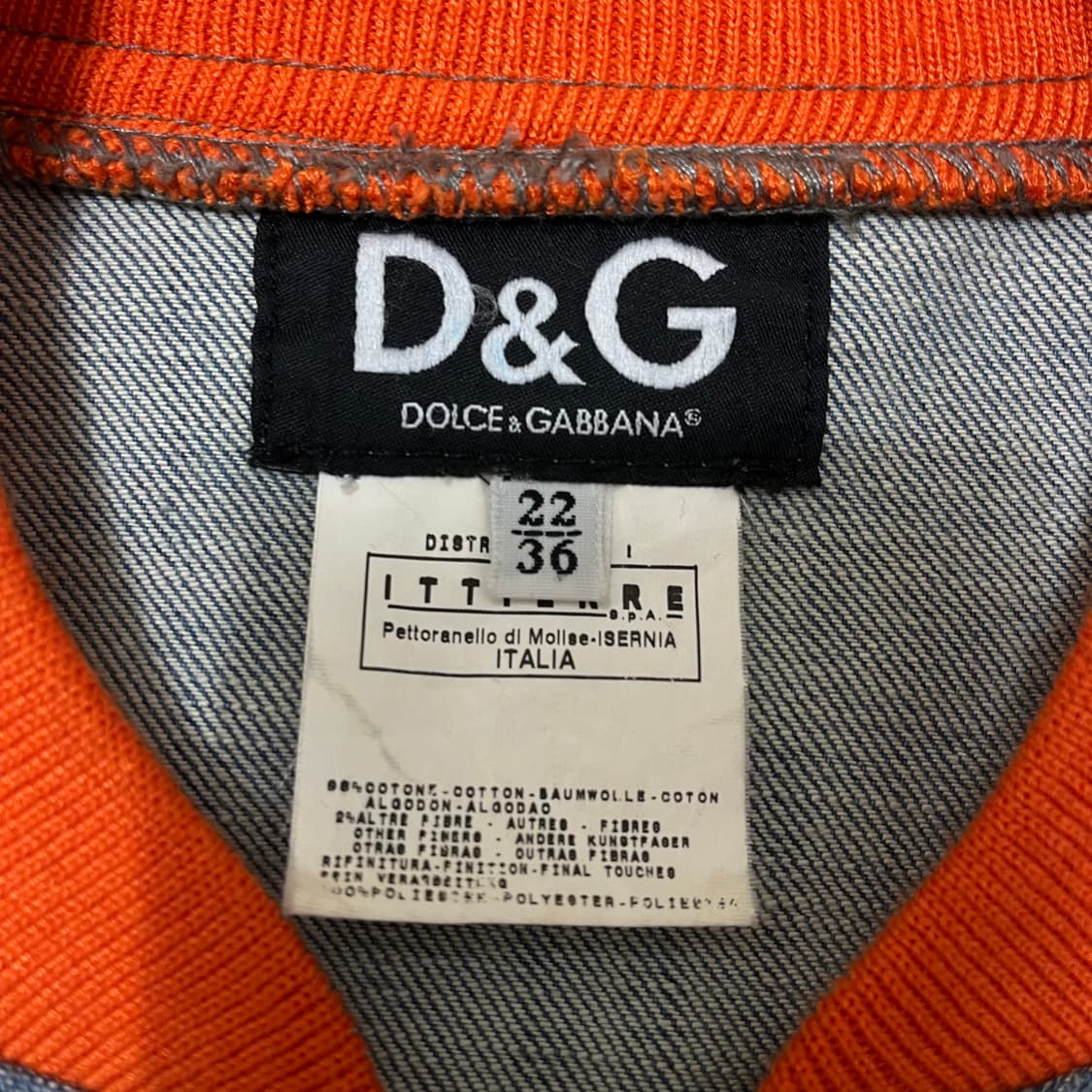 돌체앤가바나 이태리 여성 데님 청자켓 36사이즈 상품이미지3