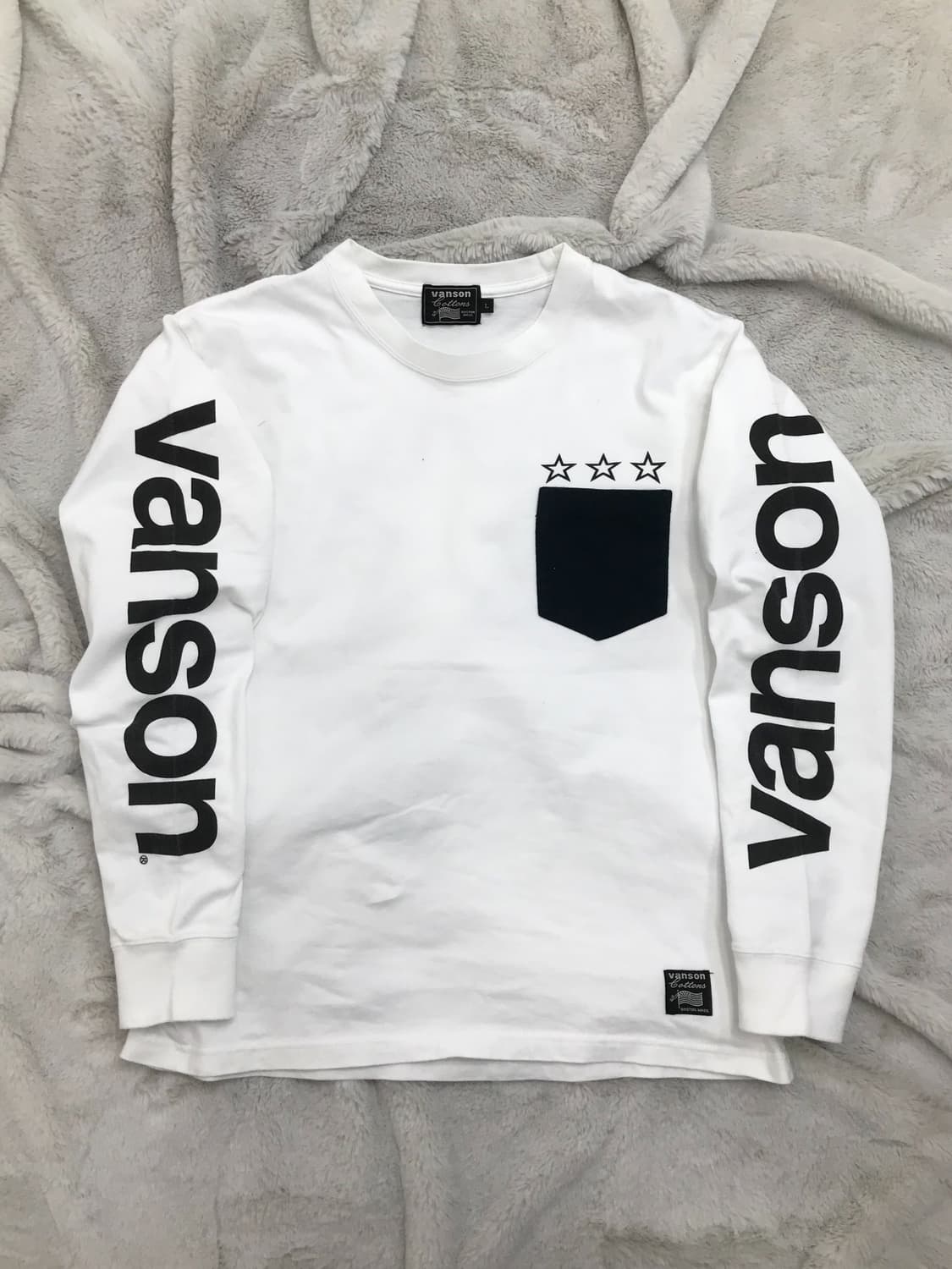 < Vanson Leathers One Star !!! L/S > 상품이미지10