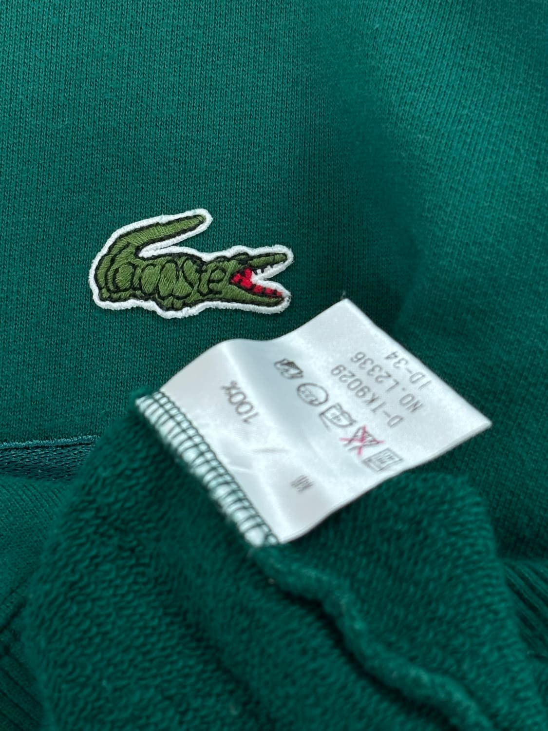 Lacoste 슈미즈 라코스테 그린 로고 맨투맨  상품이미지7