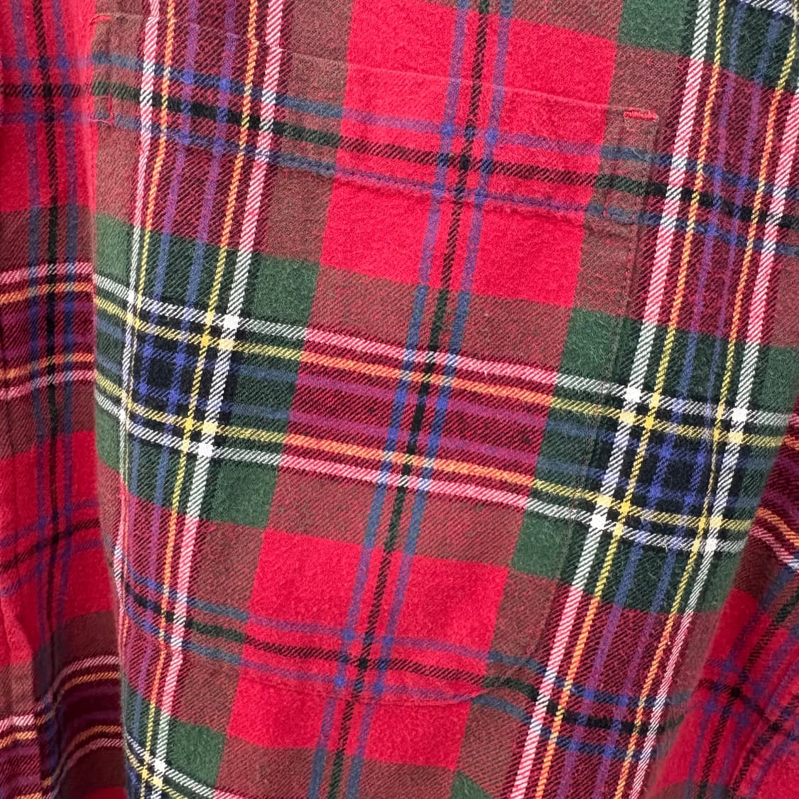 에디바우어 레드 체크 긴팔 셔츠 L 상품이미지3