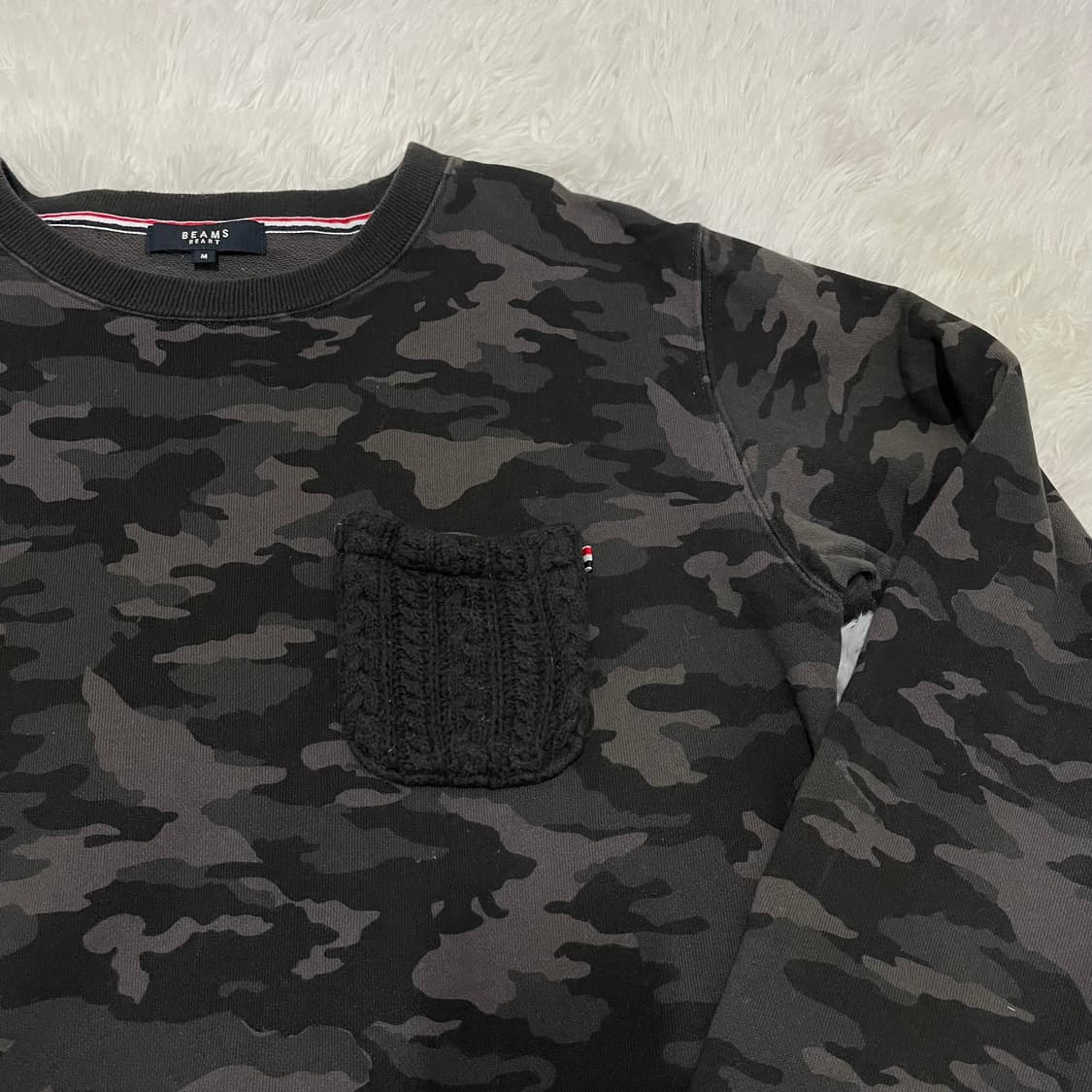 빈티지 빔즈 하트 블랙 밀리터리 맨투맨 868 y2k 스트릿 모리 갸루  상품이미지3