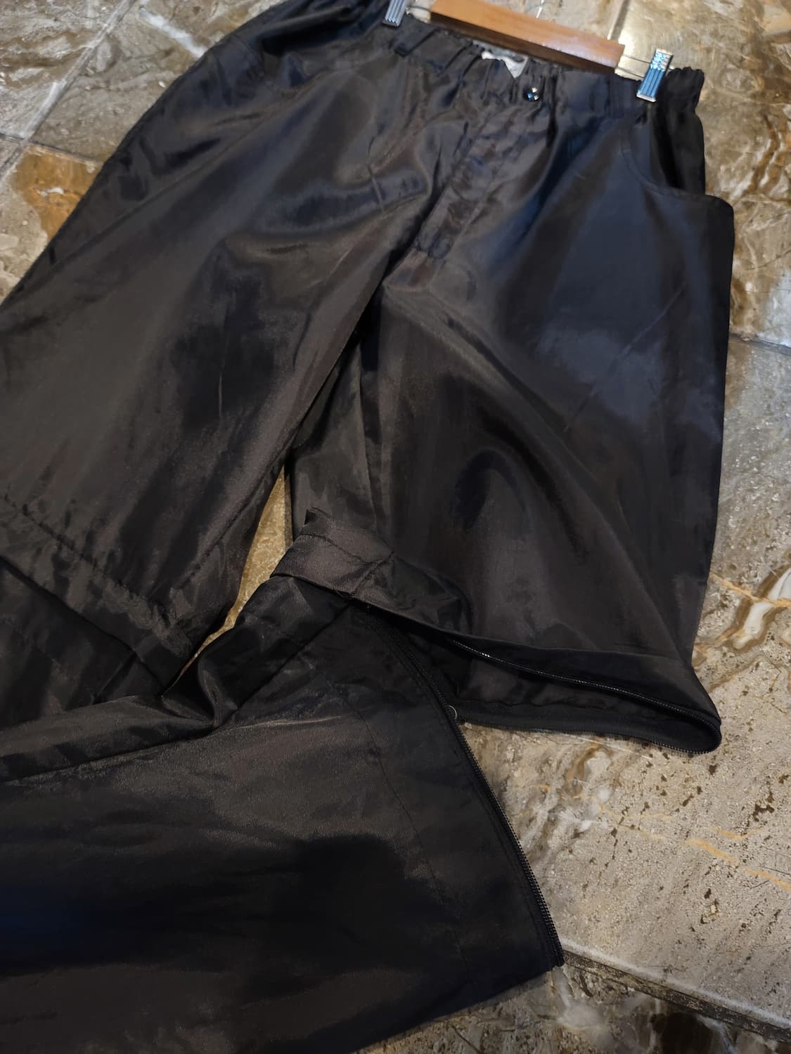 90's~ og bape 레어 블랙 윈드브레이커 셋업 (2way) 상품이미지8