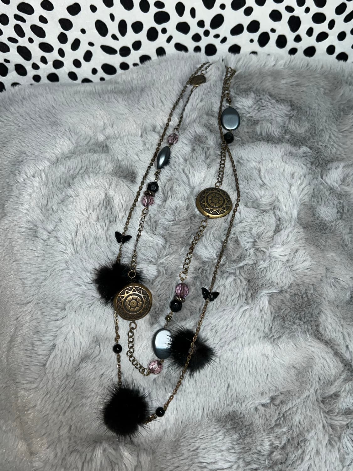 오리엔탈 페어리 에스닉 퍼 목걸이 상품이미지1