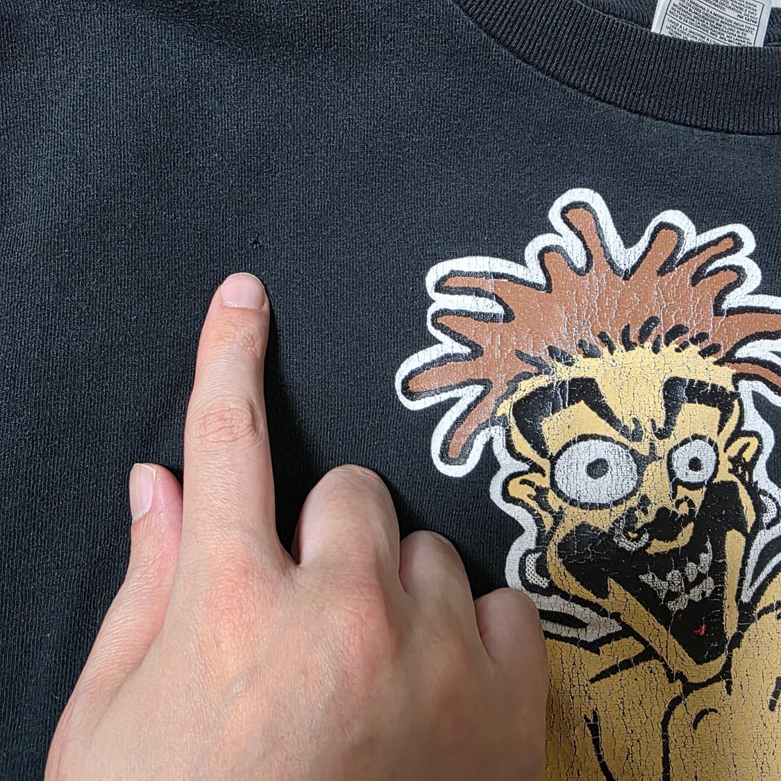 [XL] 90s ICP 미들핑거 빈티지 밴드티 랩티 ver. 숏 상품이미지4