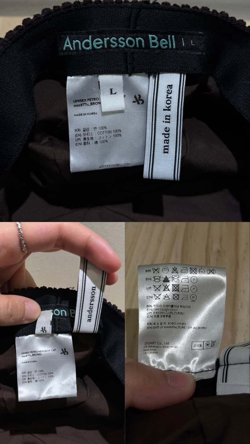 앤던슨벨 코듀로이 뉴스보이 캡 상품이미지10