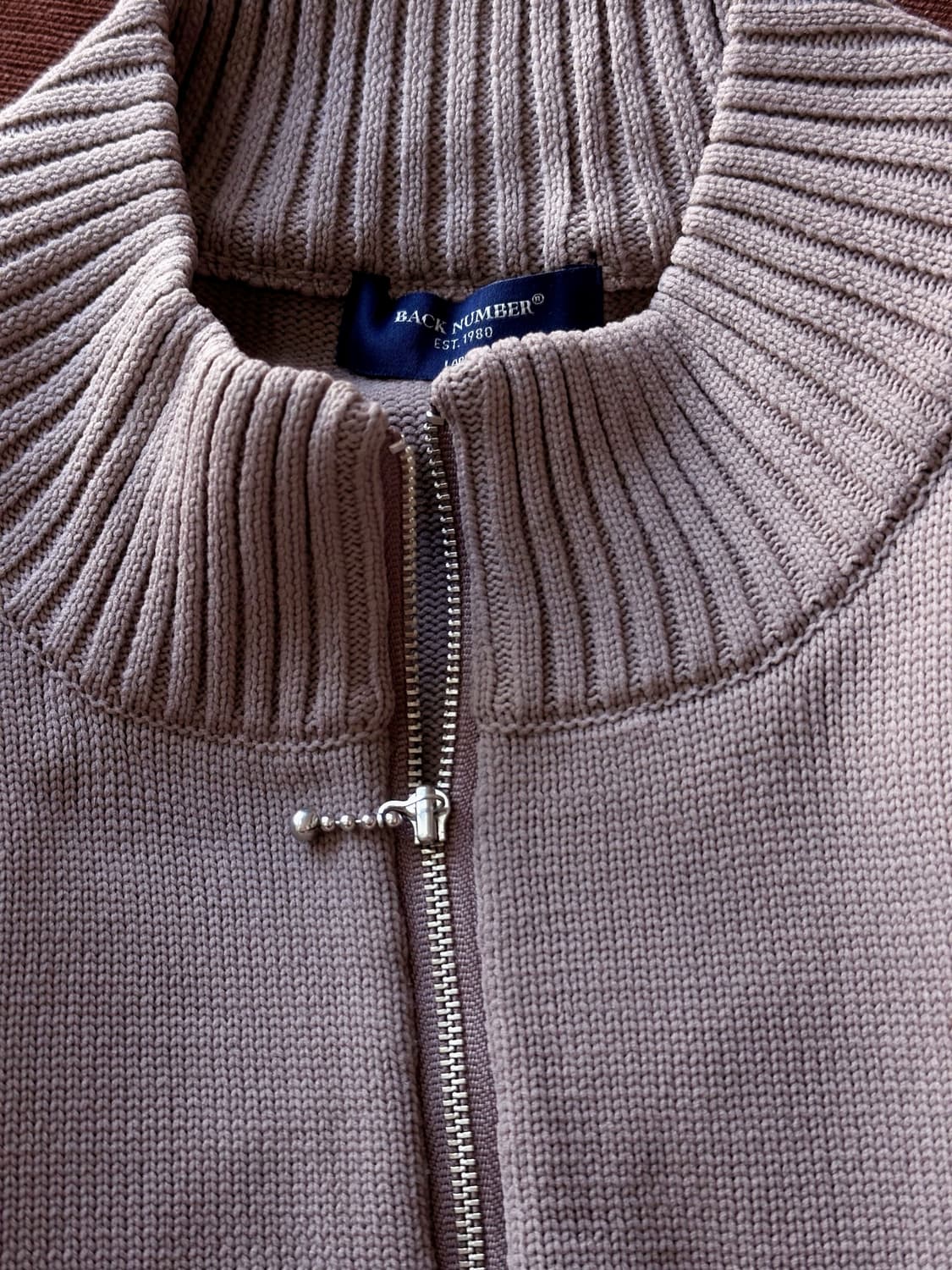 Dry fabric design zip knit P/O 상품이미지1