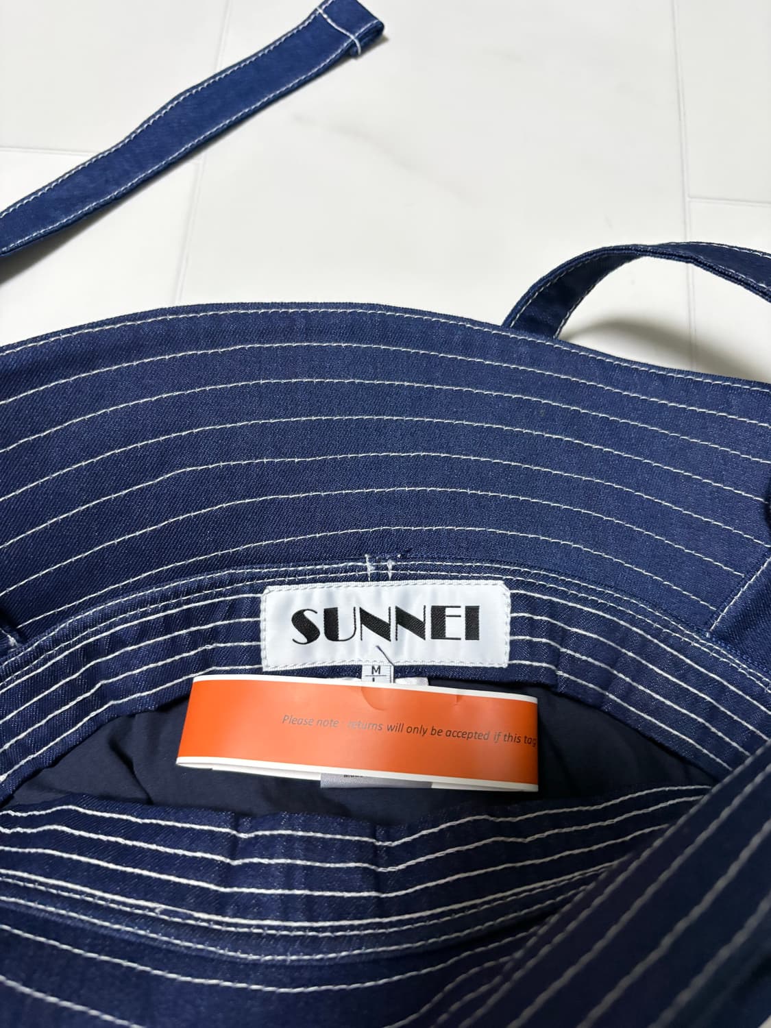 써네이 데님 버킷햇 새상품 상품이미지3