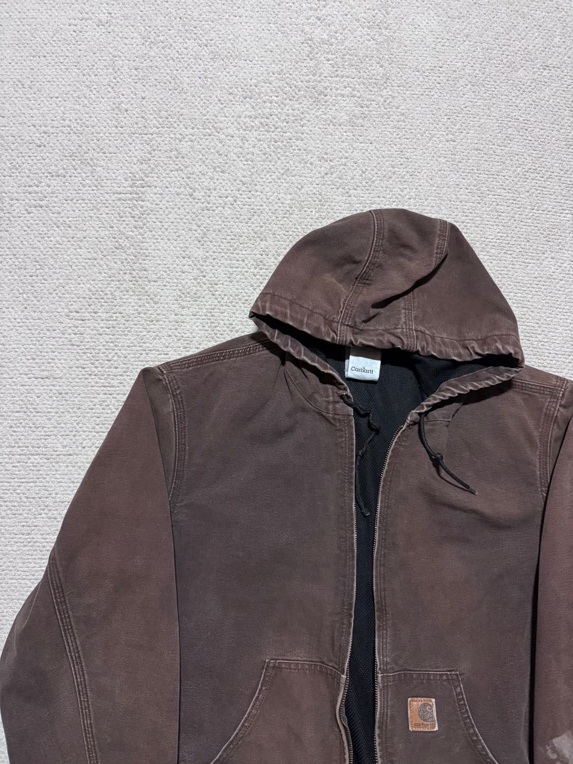00s 칼하트 J208 브라운 덕 후드 액티브 자켓 M 상품이미지3