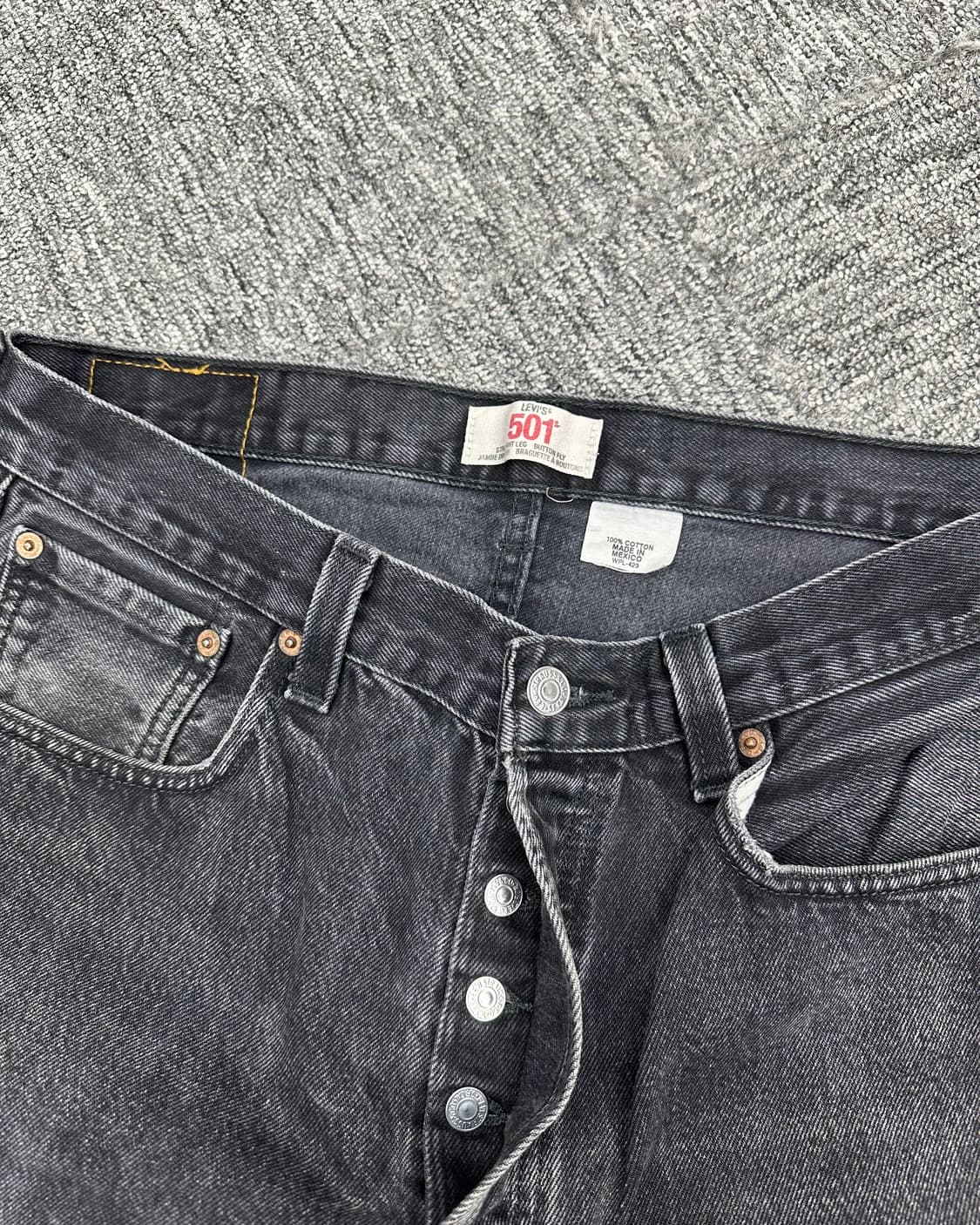 (허단43)00'S 리바이스 501 흑청-M1709 상품이미지3