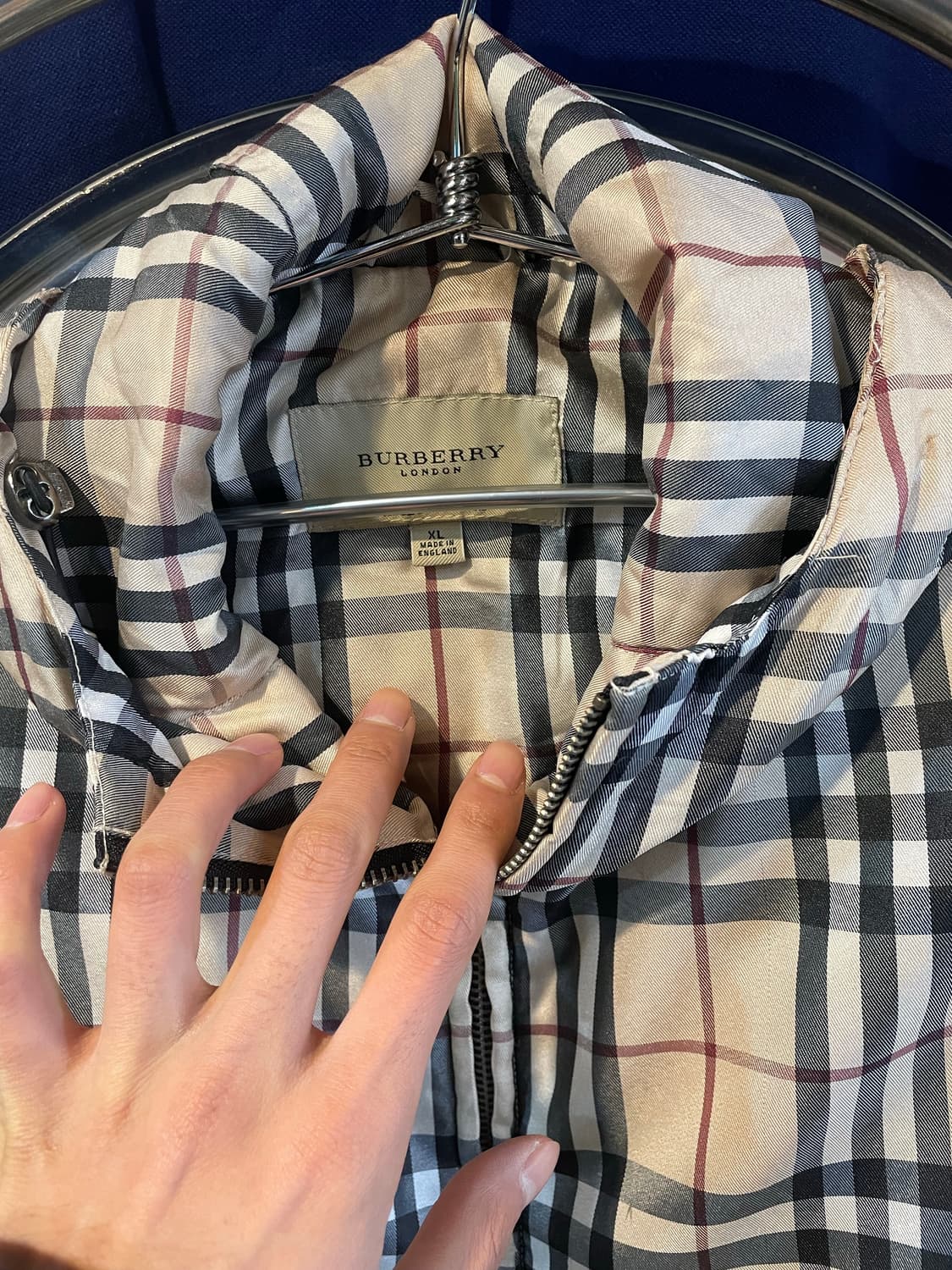 버버리체크 바람막이 자켓 상품이미지2