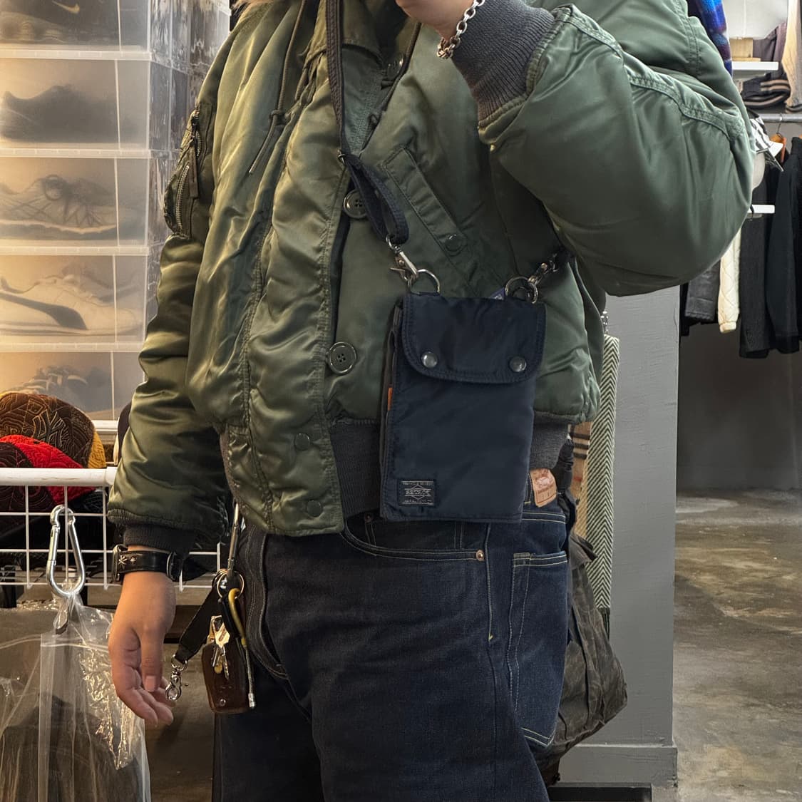 요시다 포터 탱커 트래블 케이스 숄더백 (OS) 블랙 상품이미지3