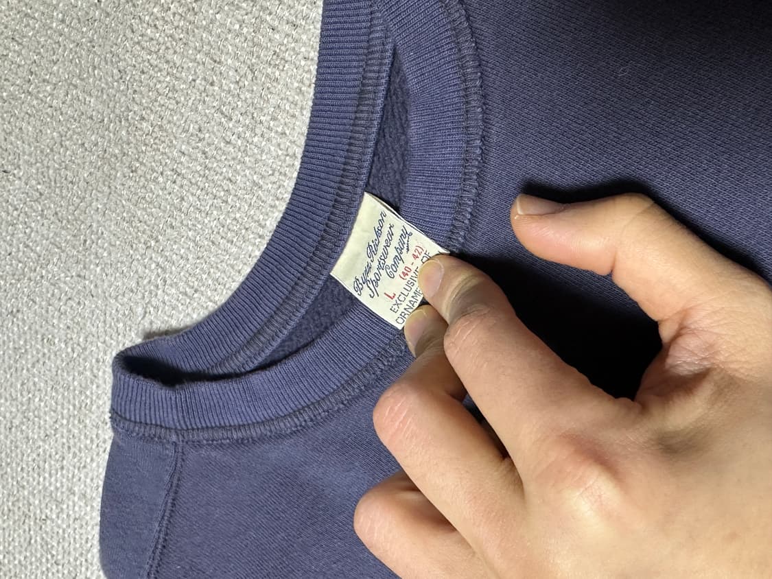 (100)버즈릭슨 USAF 루프휠 스웻 네이비 L 상품이미지3