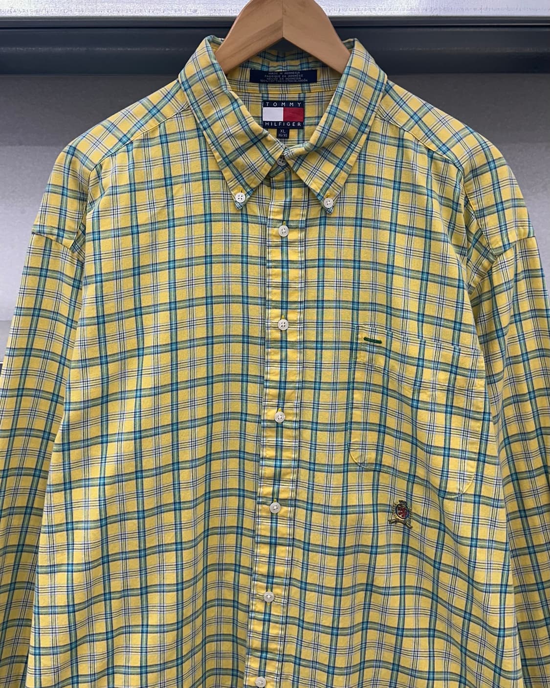 (2XL)90'S 타미 체크 셔츠-M861 상품이미지2