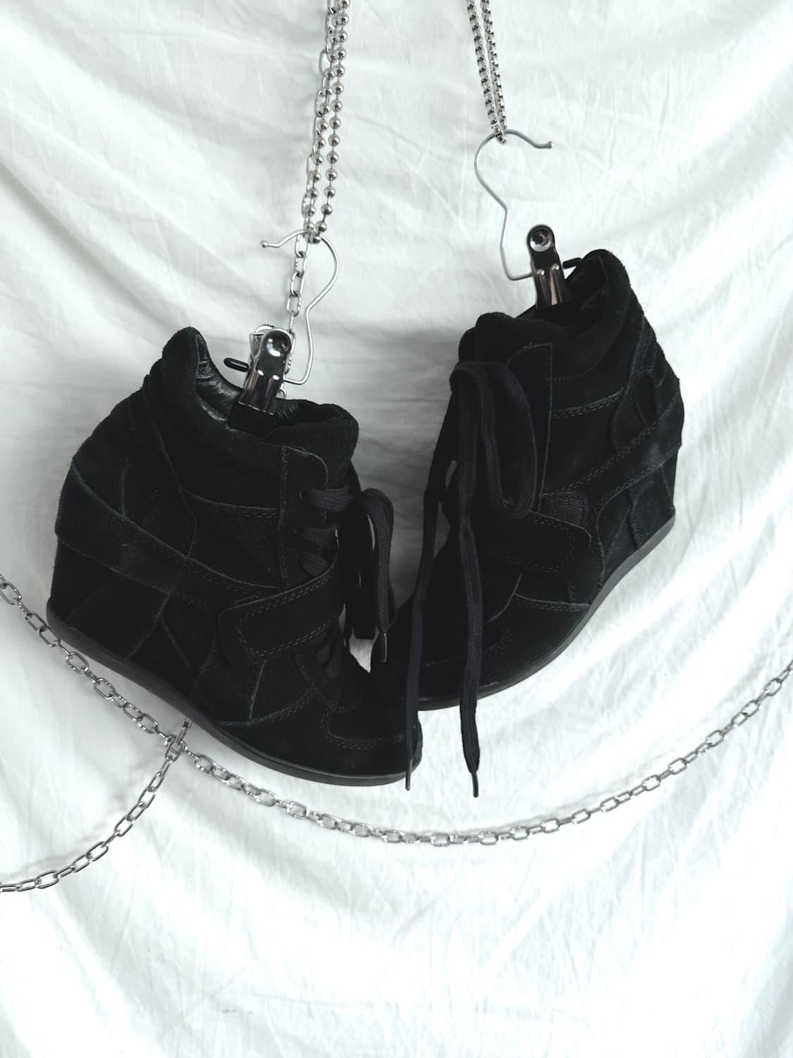 ash 아쉬 베아 트리플블랙 히든 웨지힐 스니커즈 상품이미지2