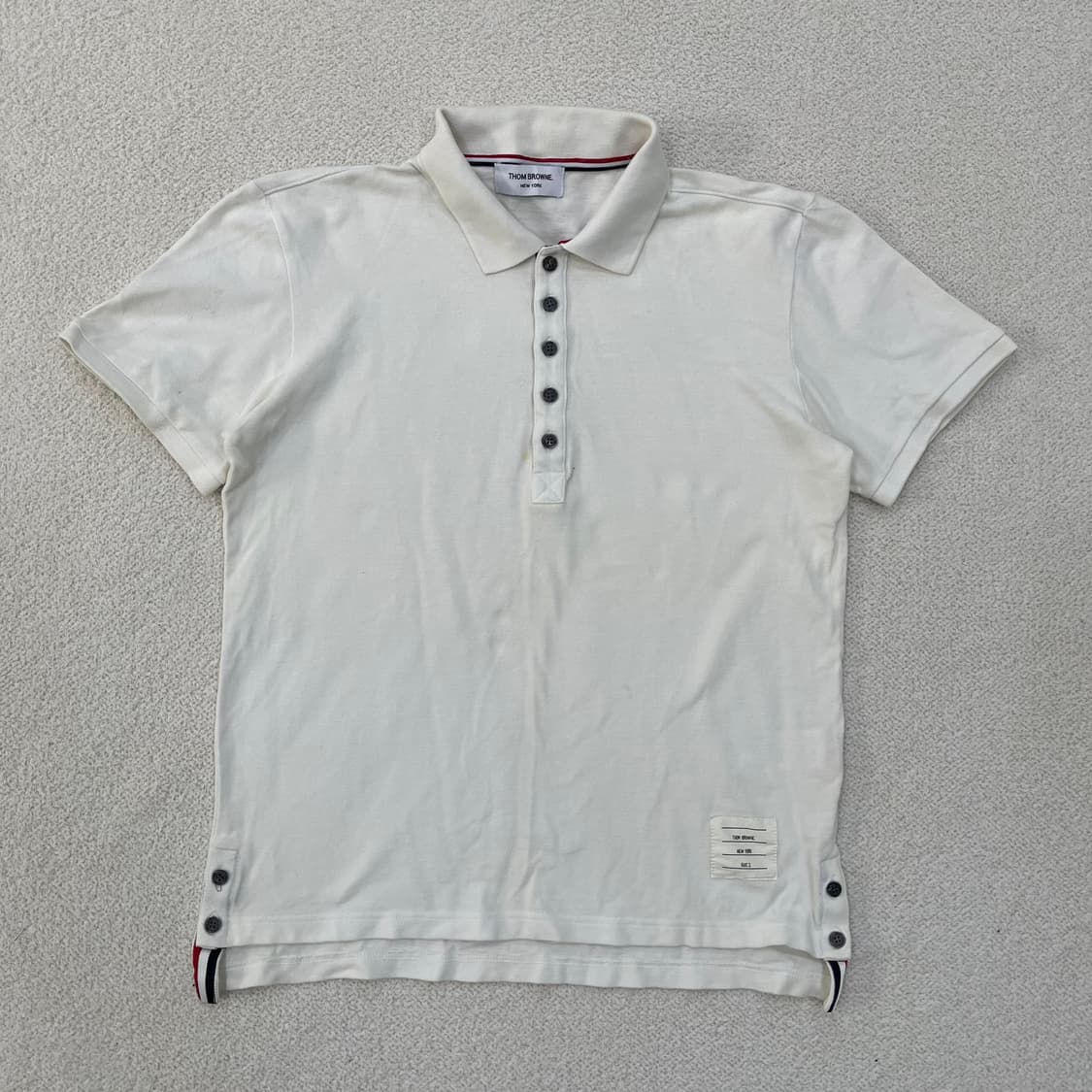 2 고급 빈티지 반팔 카라 티셔츠 0305M 상품이미지1