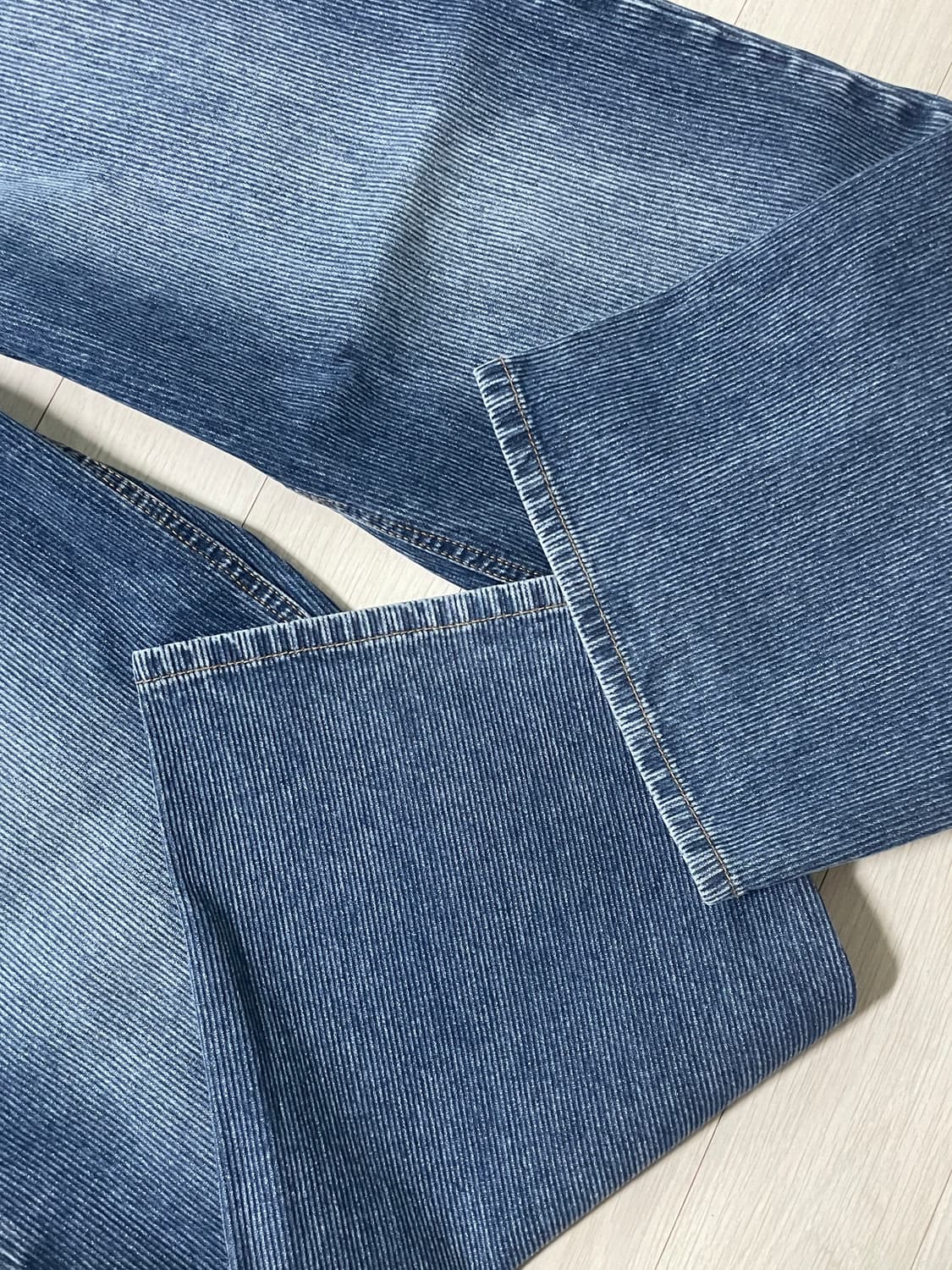 [0]다이브인 루즈드 와이드 데님(리브드 블루) 상품이미지6