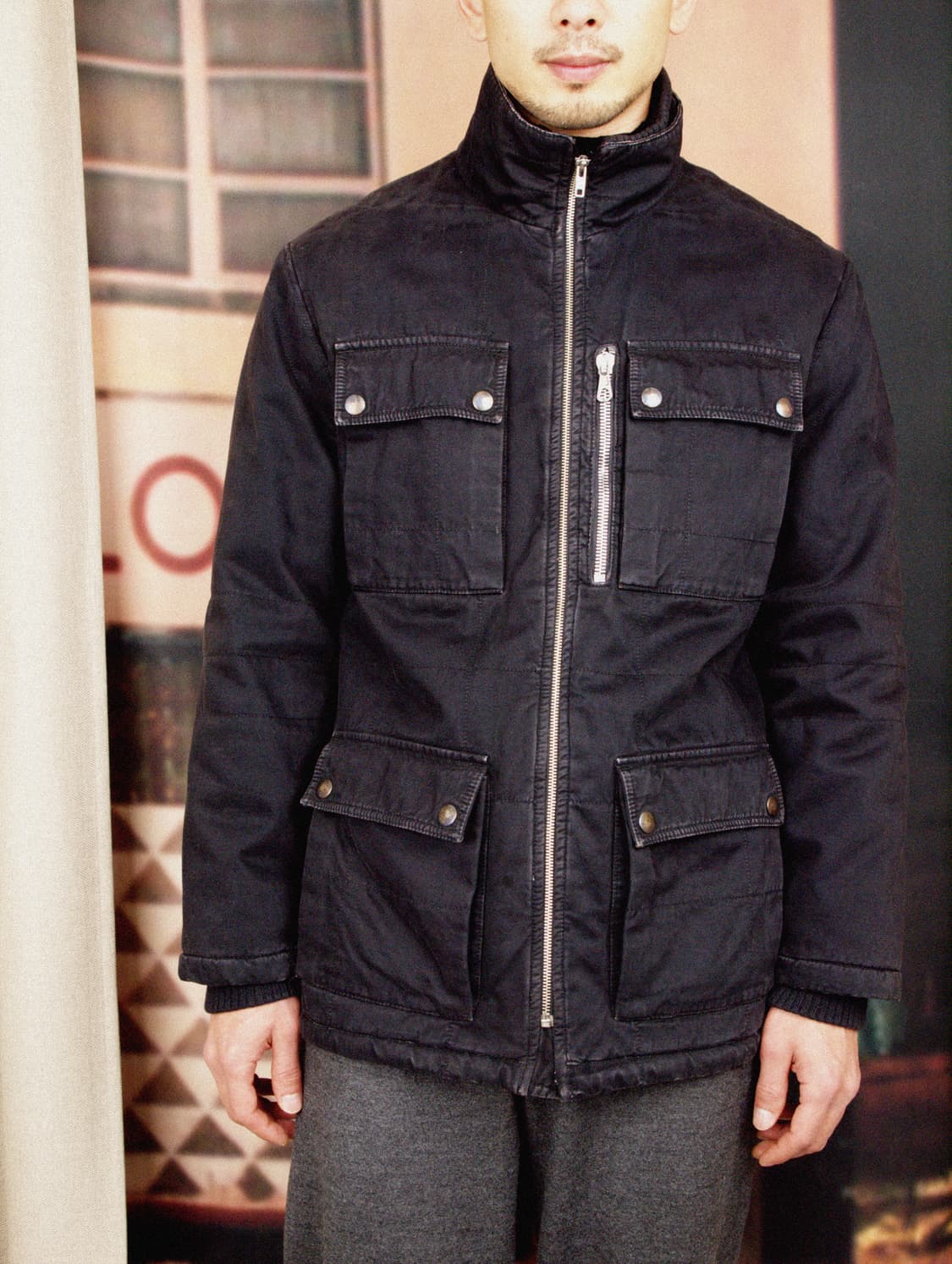 Heavy Cotton Military Jacket 상품이미지1