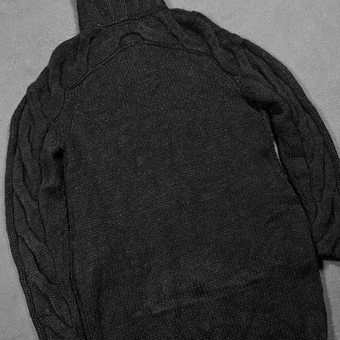 Transit 트랜짓 하이넥 울 니트 롱 가디건 자켓 상품이미지5