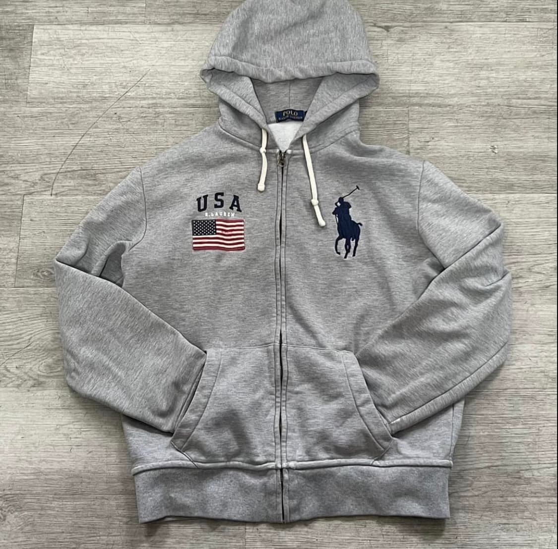 폴로 랄프로렌 빅포니 성조기 후드집업 XL 삽니다 상품이미지1