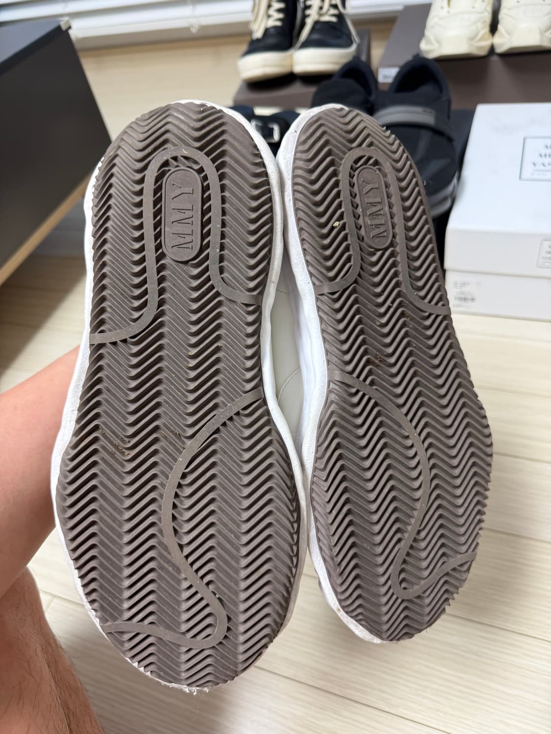 미하라야스히로 블레이키 화이트 가죽 44사이즈 상품이미지5