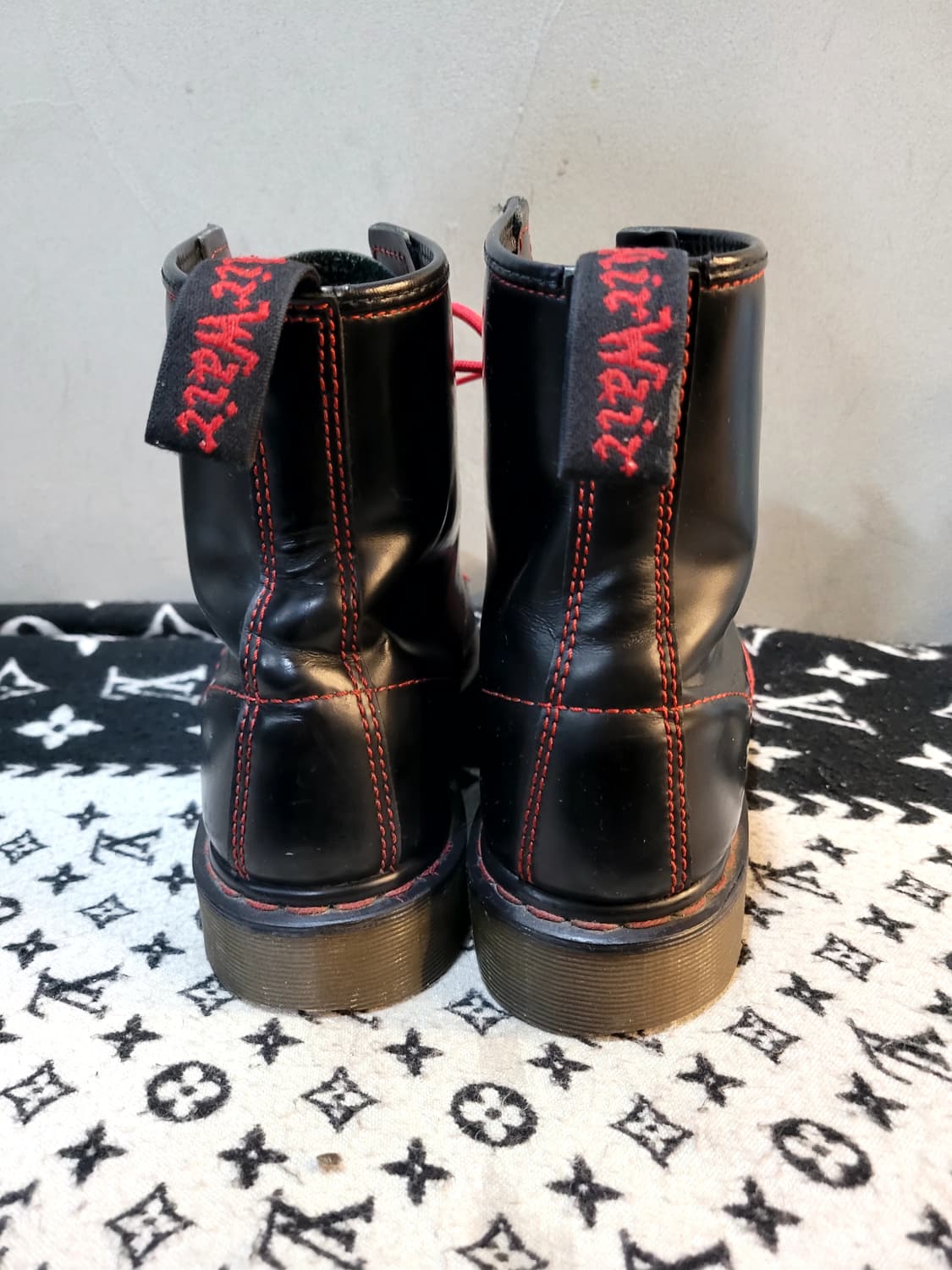 정품 닥터마틴 1460 8홀 레드스티치 워커부츠 상품이미지5