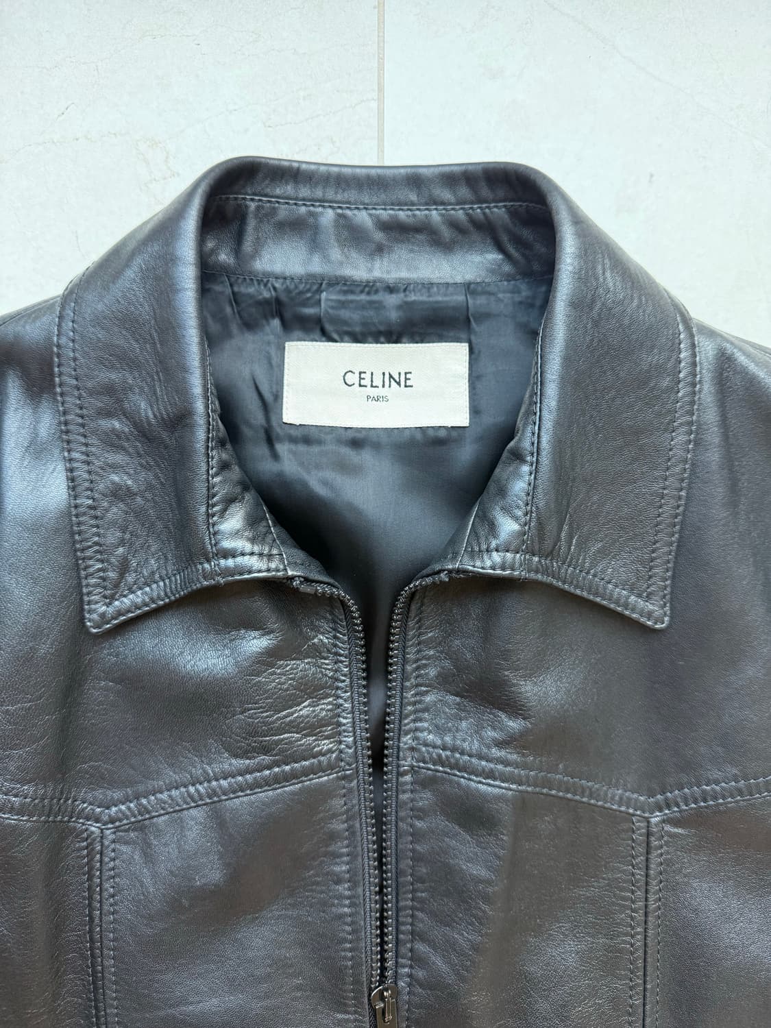 셀린느 레더 블루종 상품이미지3