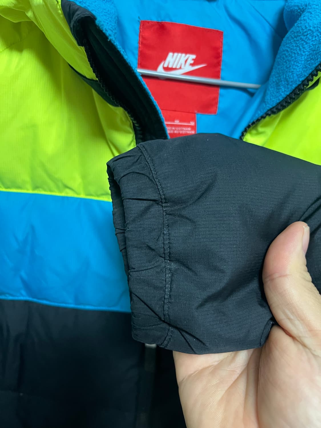 나이키  키즈 컬러 블록 패딩 점퍼 상품이미지4